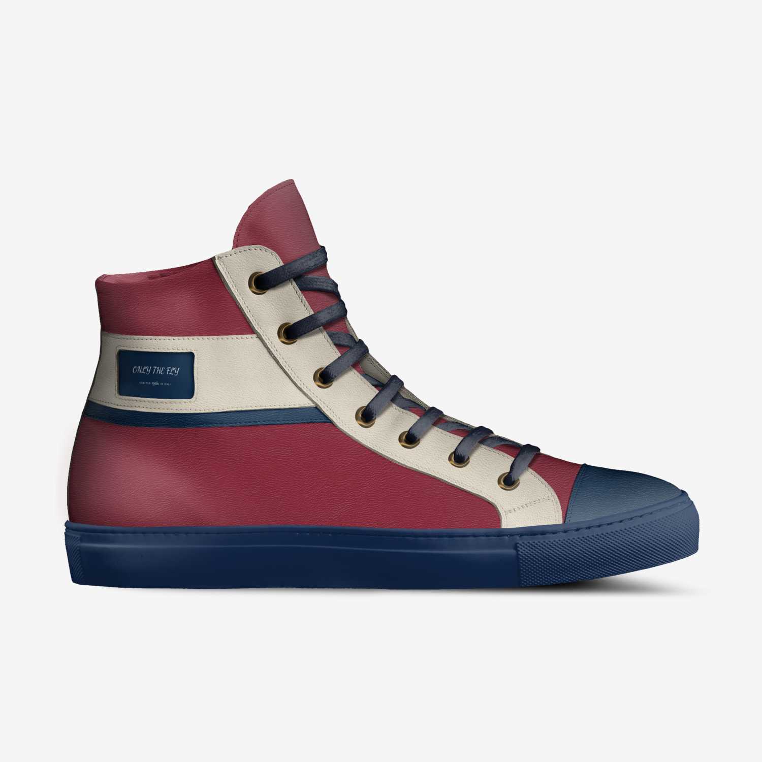 OTF custom made in Italy shoes by Clara Watkins | Side view