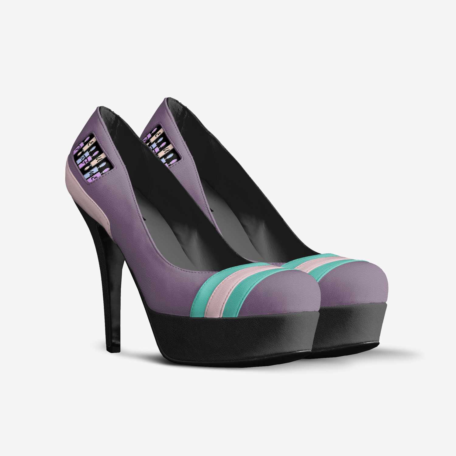 Perfume custom made in Italy shoes by Aomoji Kei | Double view