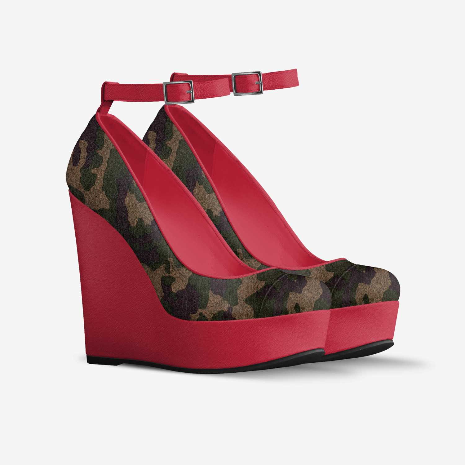 Camo Queen custom made in Italy shoes by Antonio James | Double view