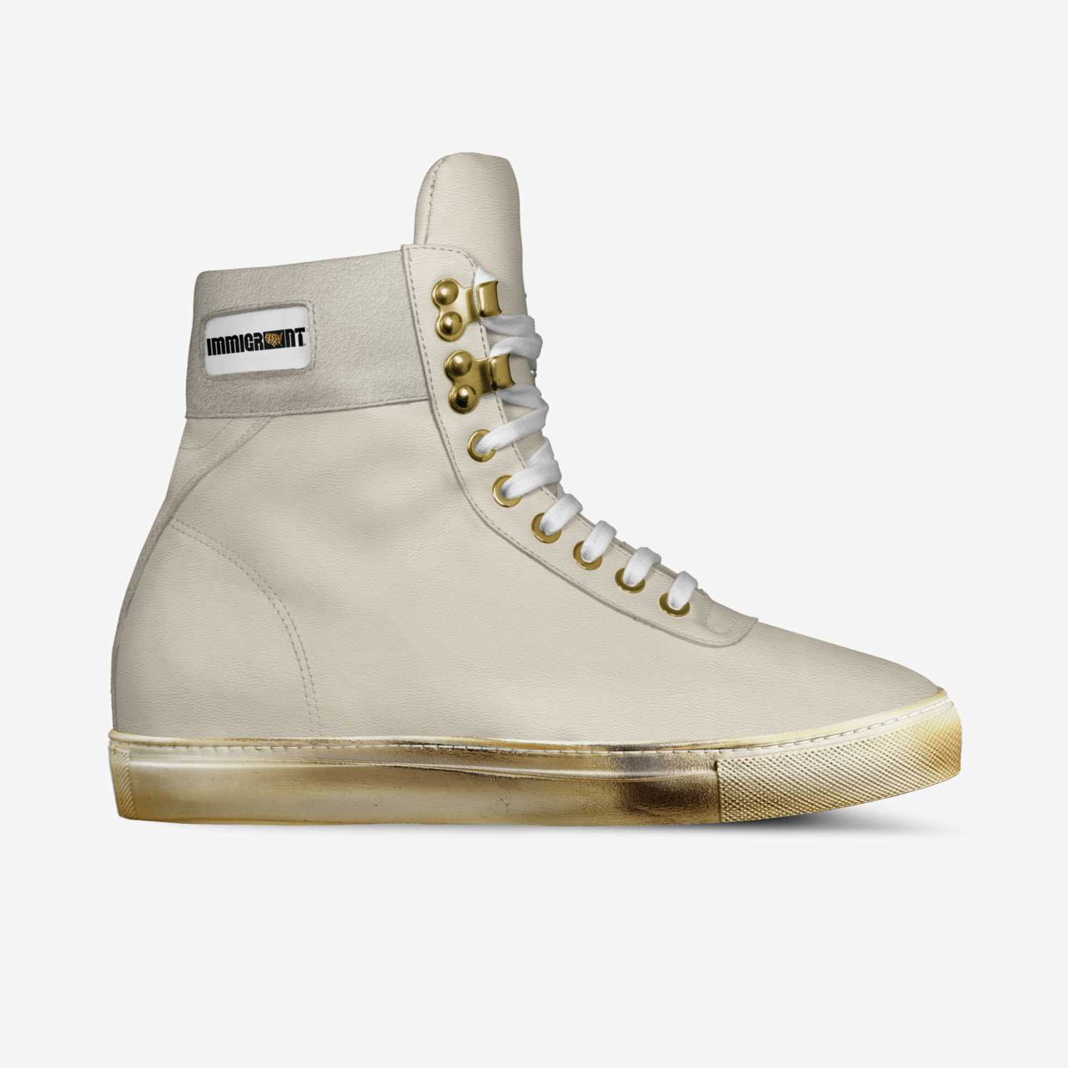 Immigrant Apparel custom made in Italy shoes by Betty Penate | Side view