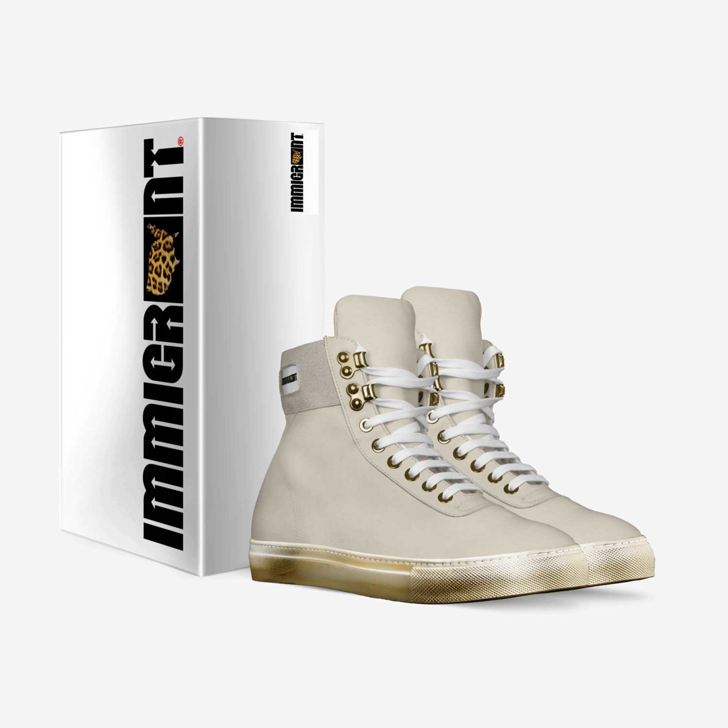 Immigrant Apparel custom made in Italy shoes by Betty Penate | Box view