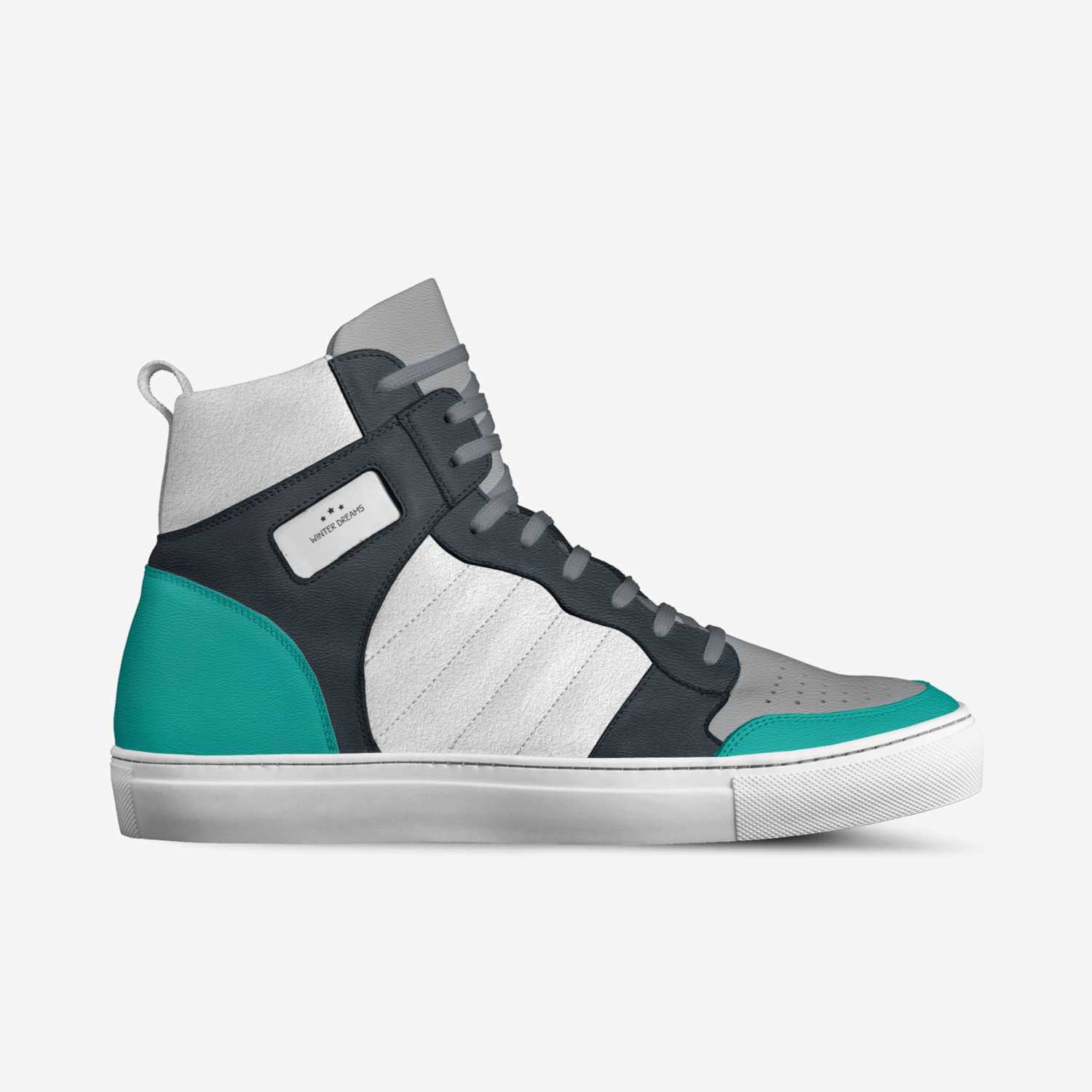 Winter Dreams  custom made in Italy shoes by Dajour Blackstock | Side view
