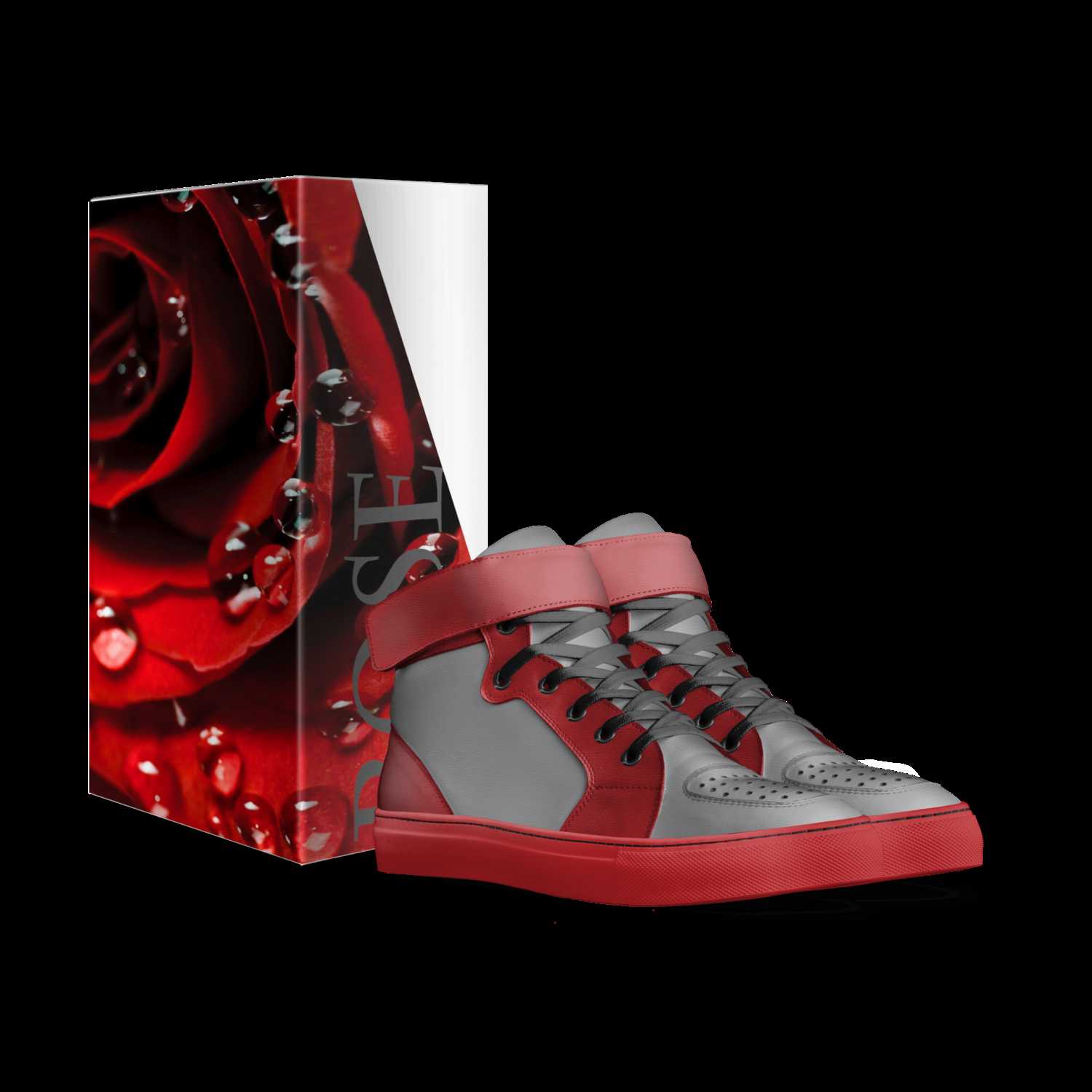 rose design shoes