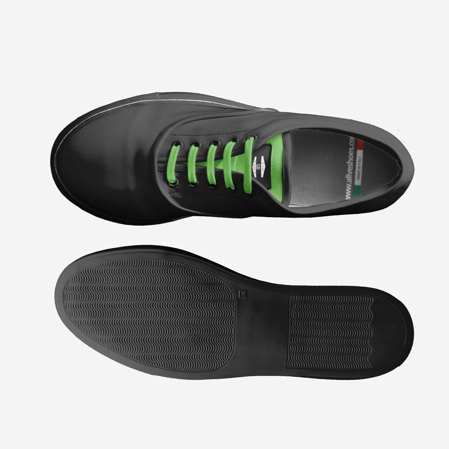 Gb custom made in Italy shoes by Dean Tobin | Top view