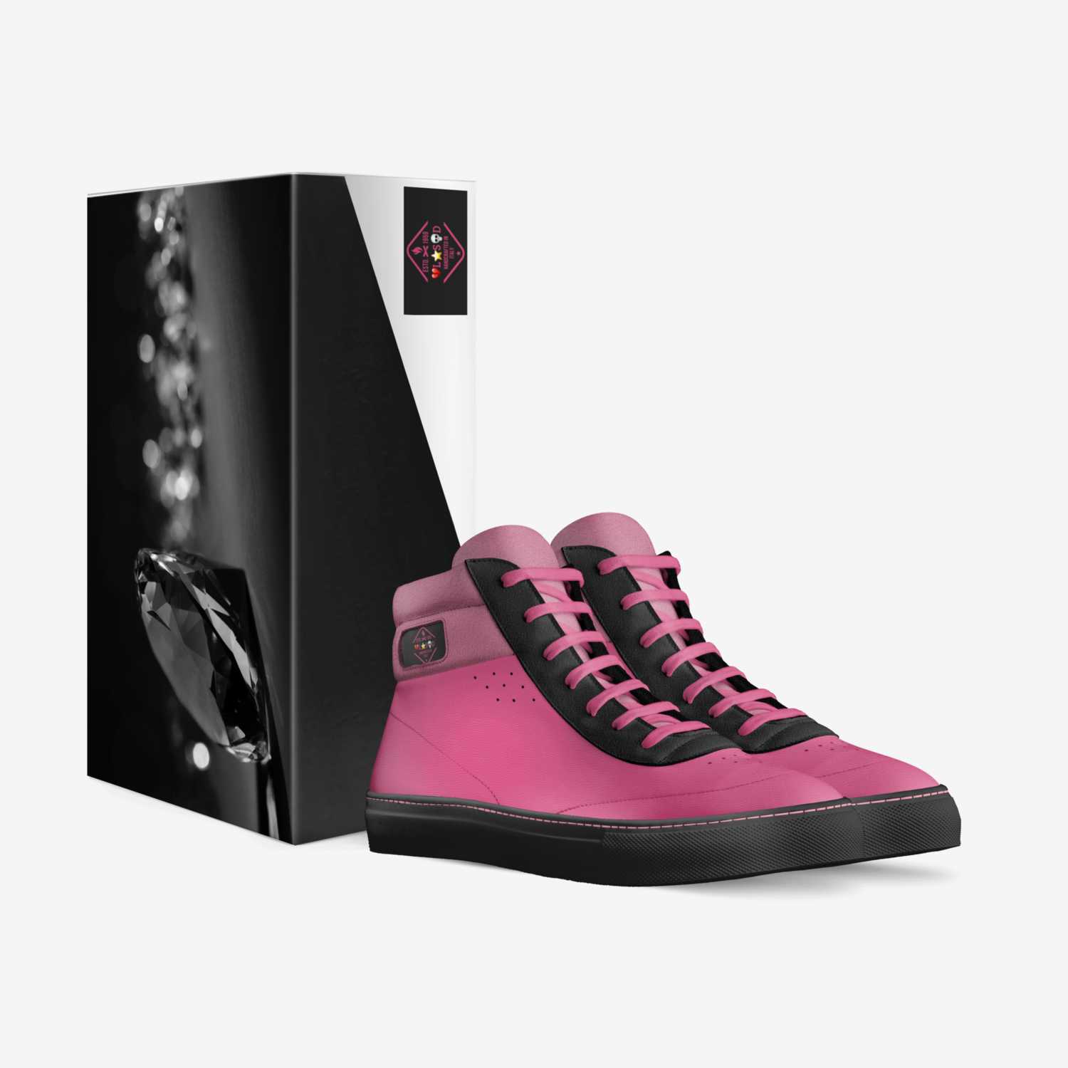 LSD Pink Panther custom made in Italy shoes by Horace Rawlings Jr | Box view