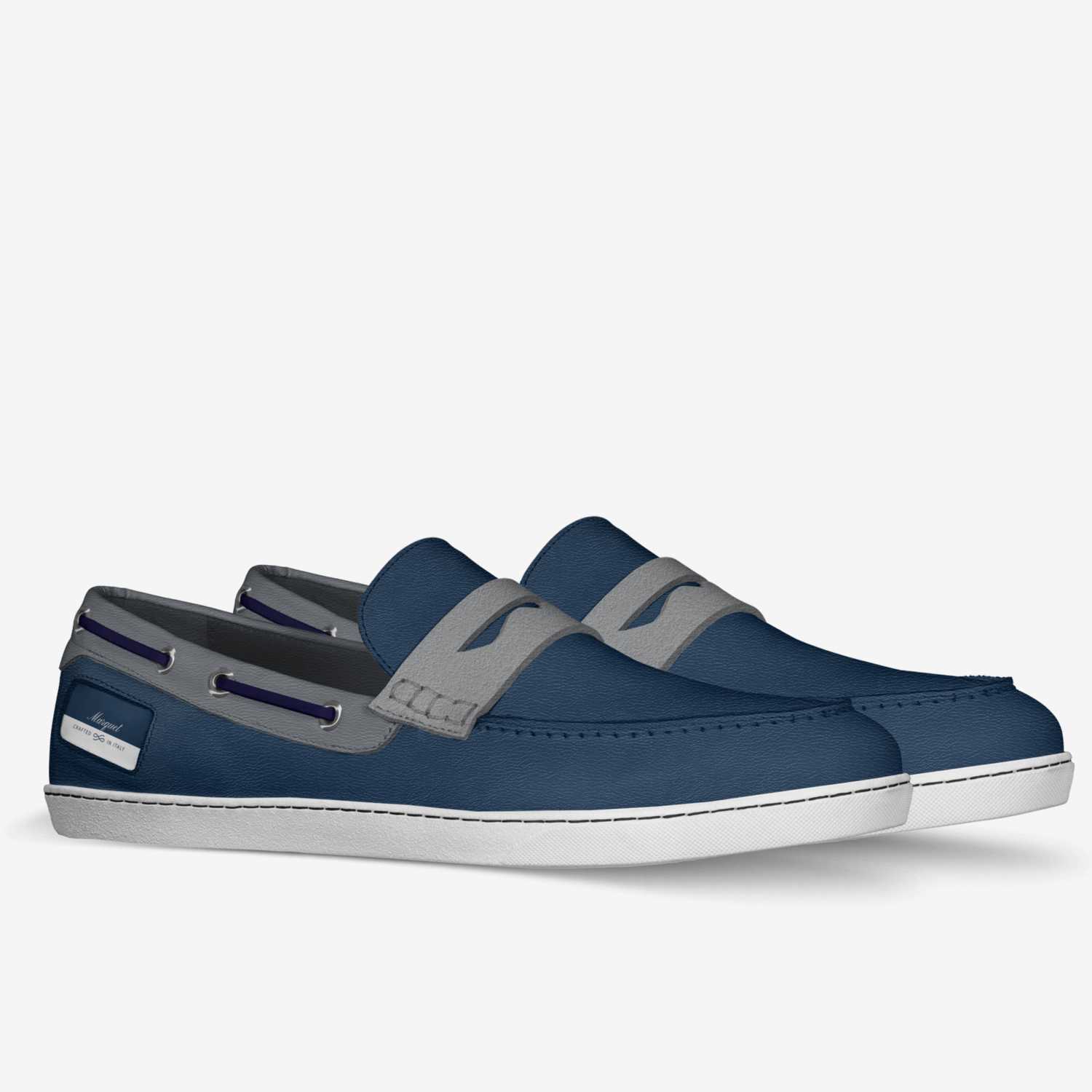 Marquet custom made in Italy shoes by Frank Hills | Double view