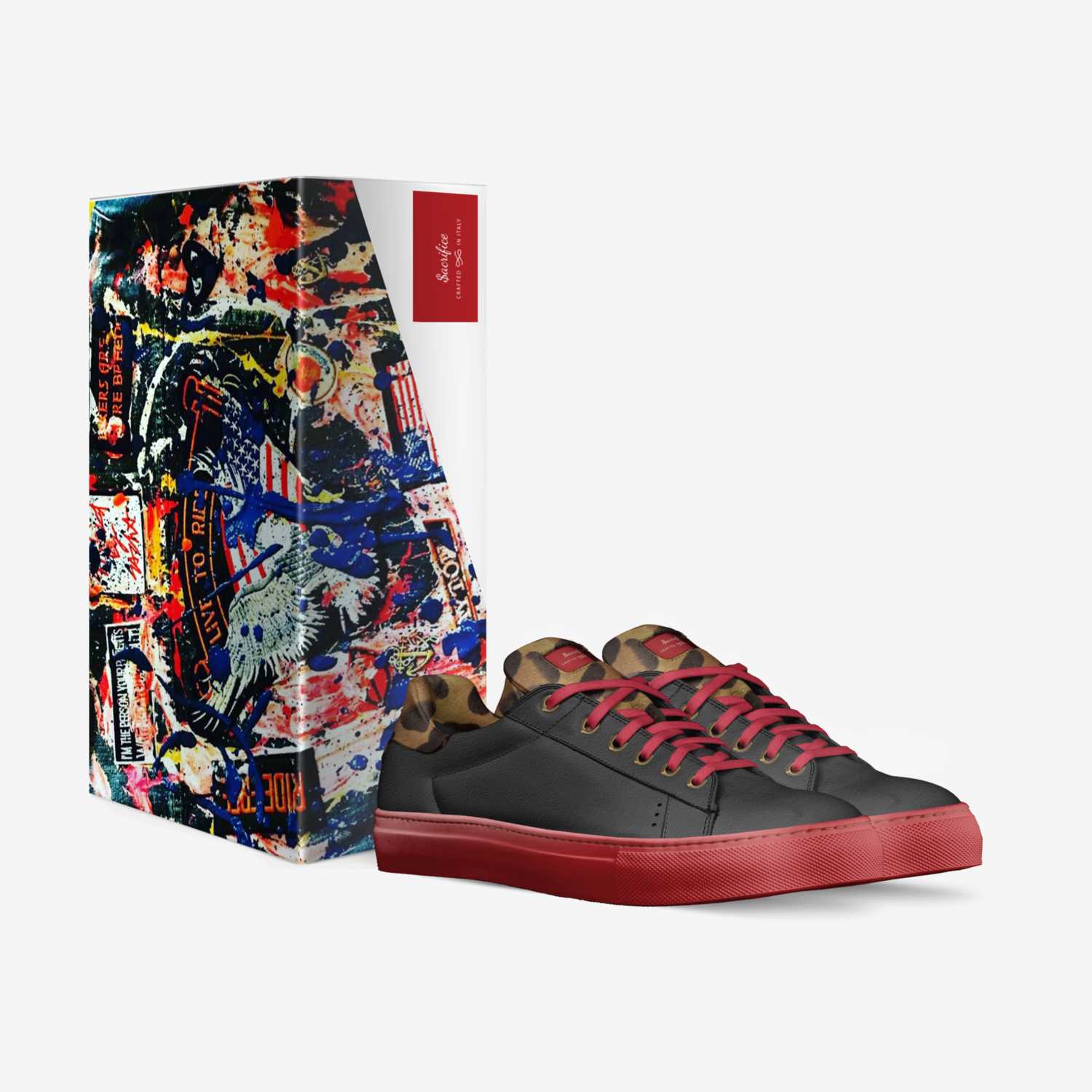 $acrifice custom made in Italy shoes by Sacha Raeburn | Box view
