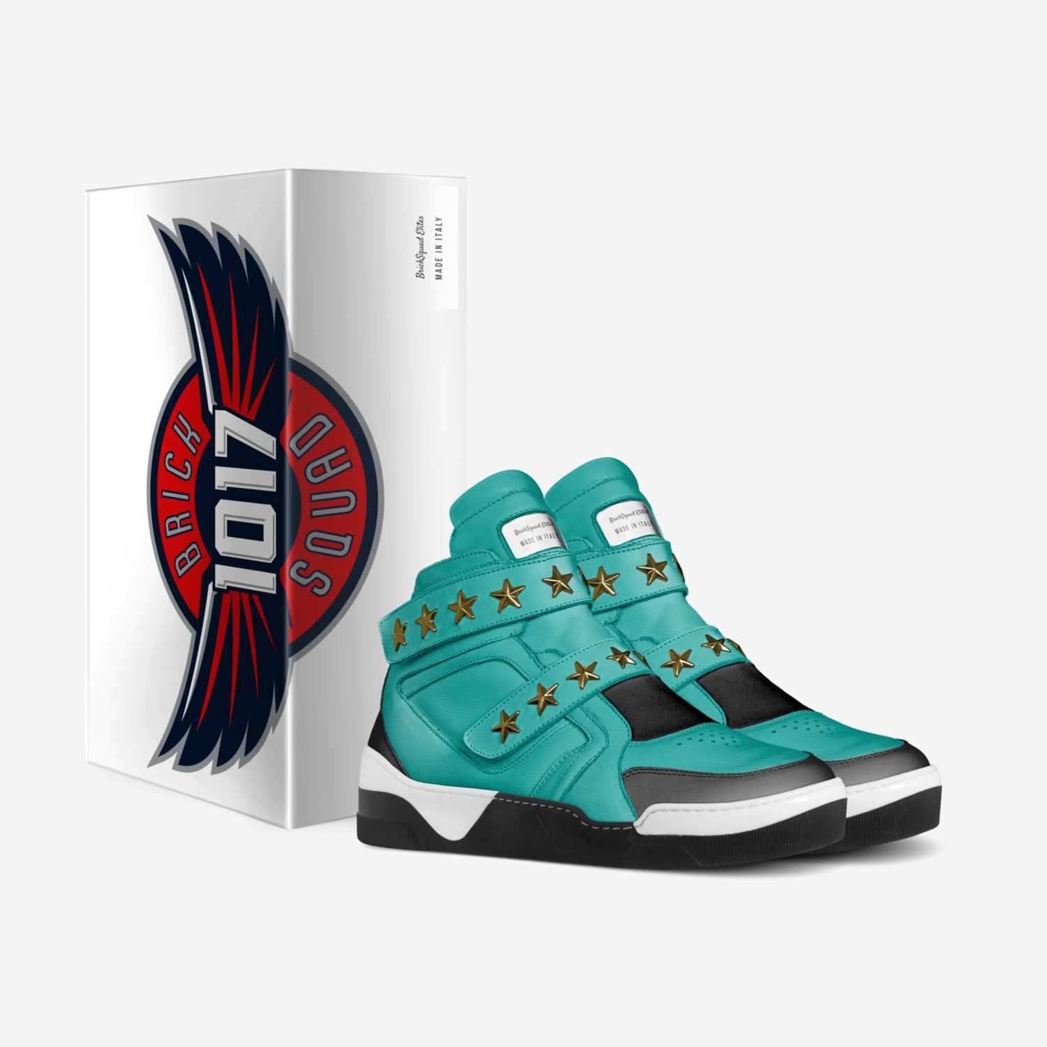 BrickSquad Elites custom made in Italy shoes by Omar Ali | Box view