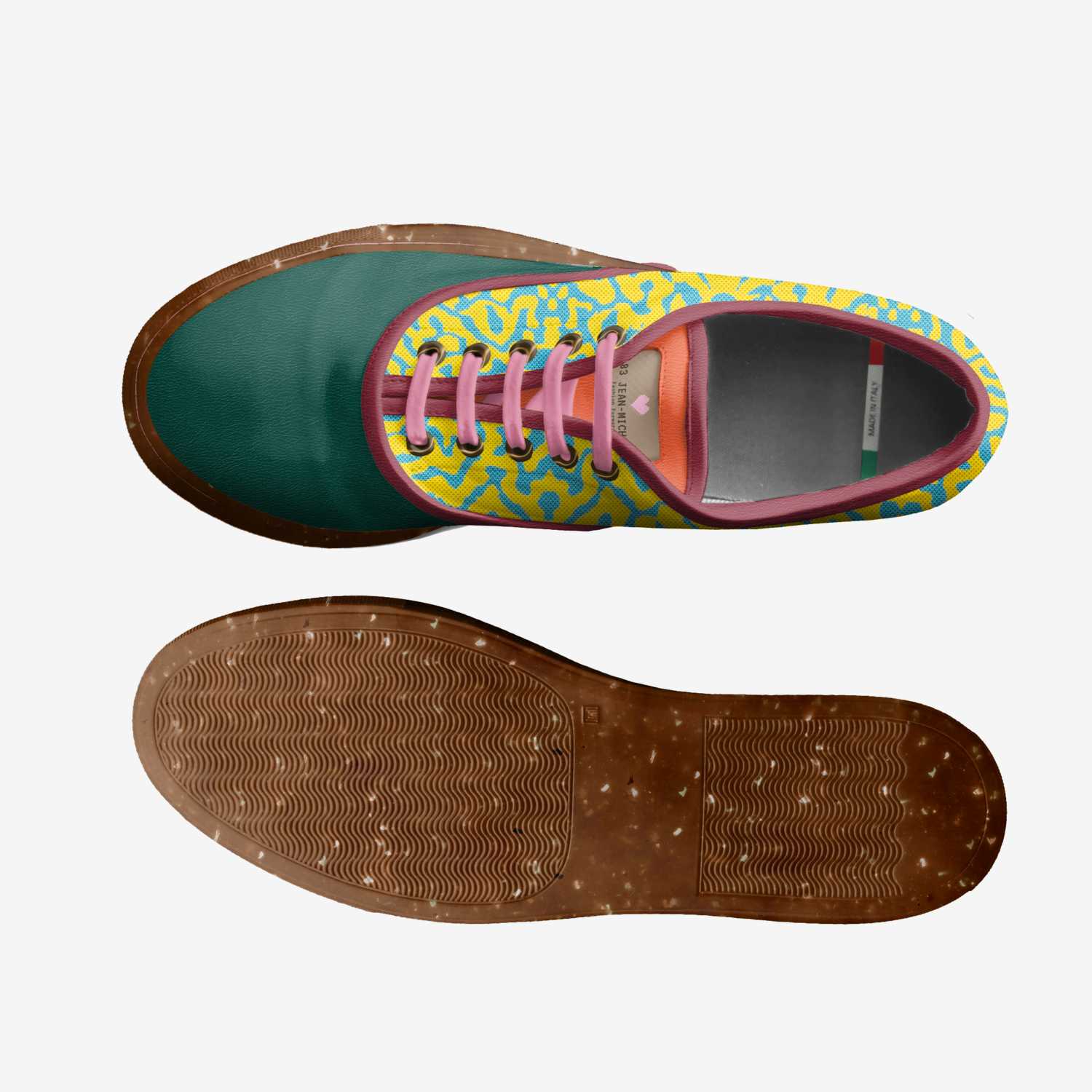 '83 Jean-Michel custom made classic skaters '83 Jean-Michel artisan made in Italy shoes by Les Will