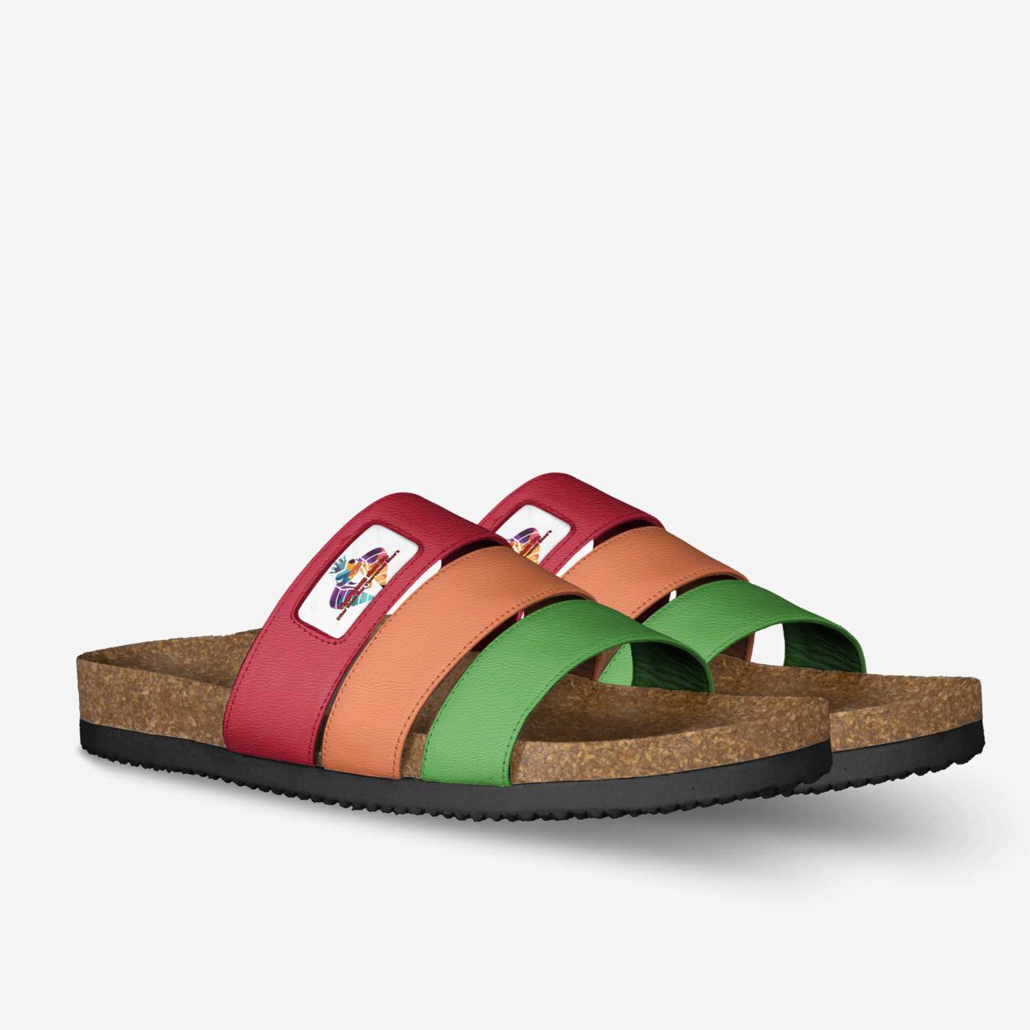 Viper slides custom made in Italy shoes by Anthony Matukas | Double view