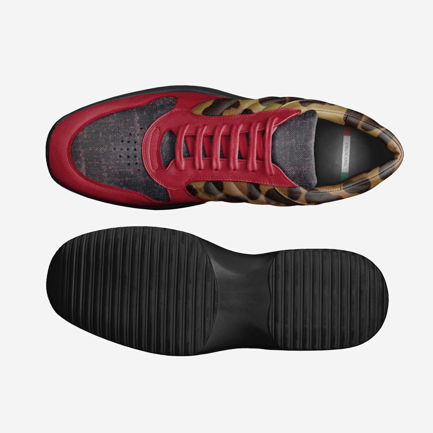 Black & Blue custom made in Italy shoes by Walter & Marnix Blom | Top view