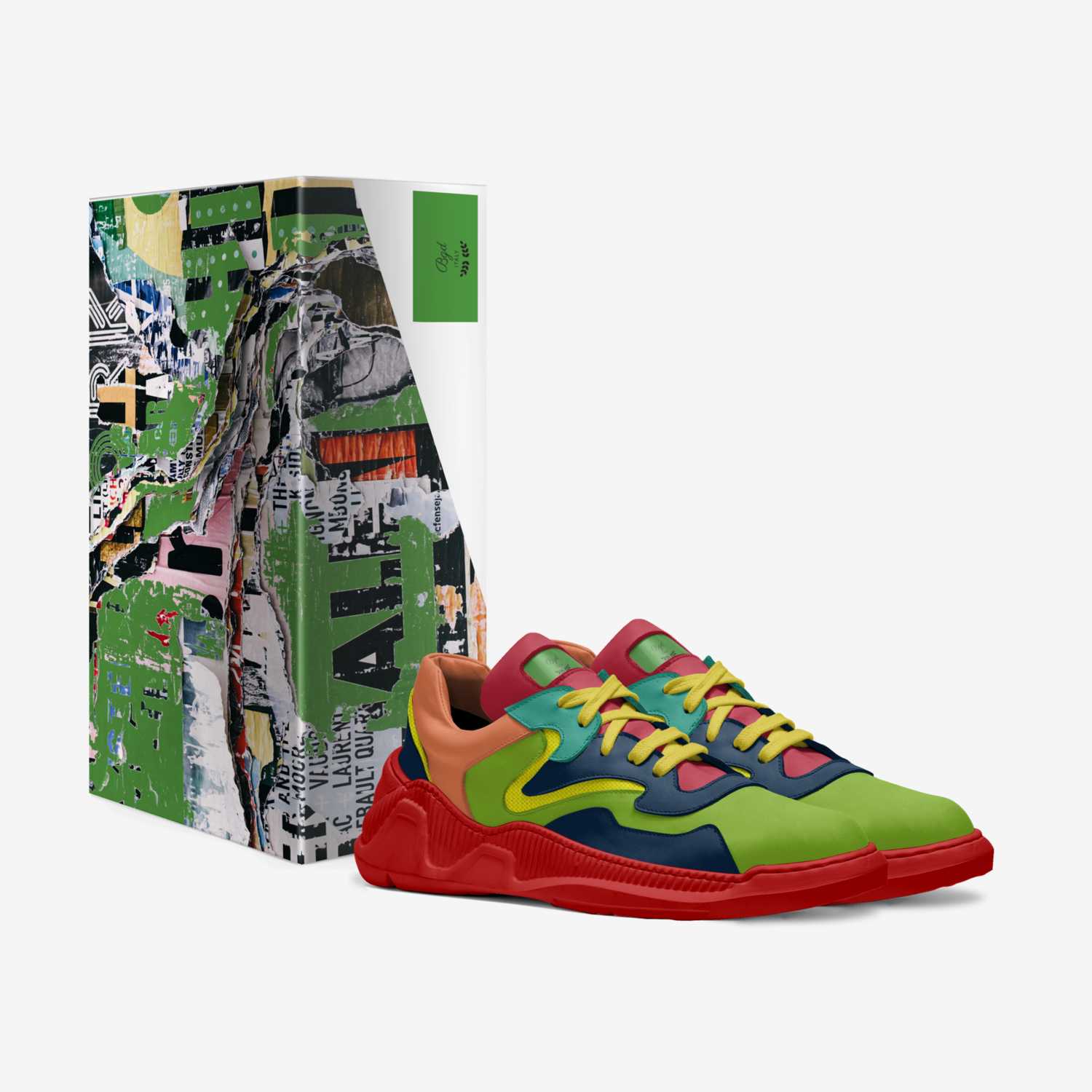 Bgd custom made in Italy shoes by Shakema Mcmichael | Box view