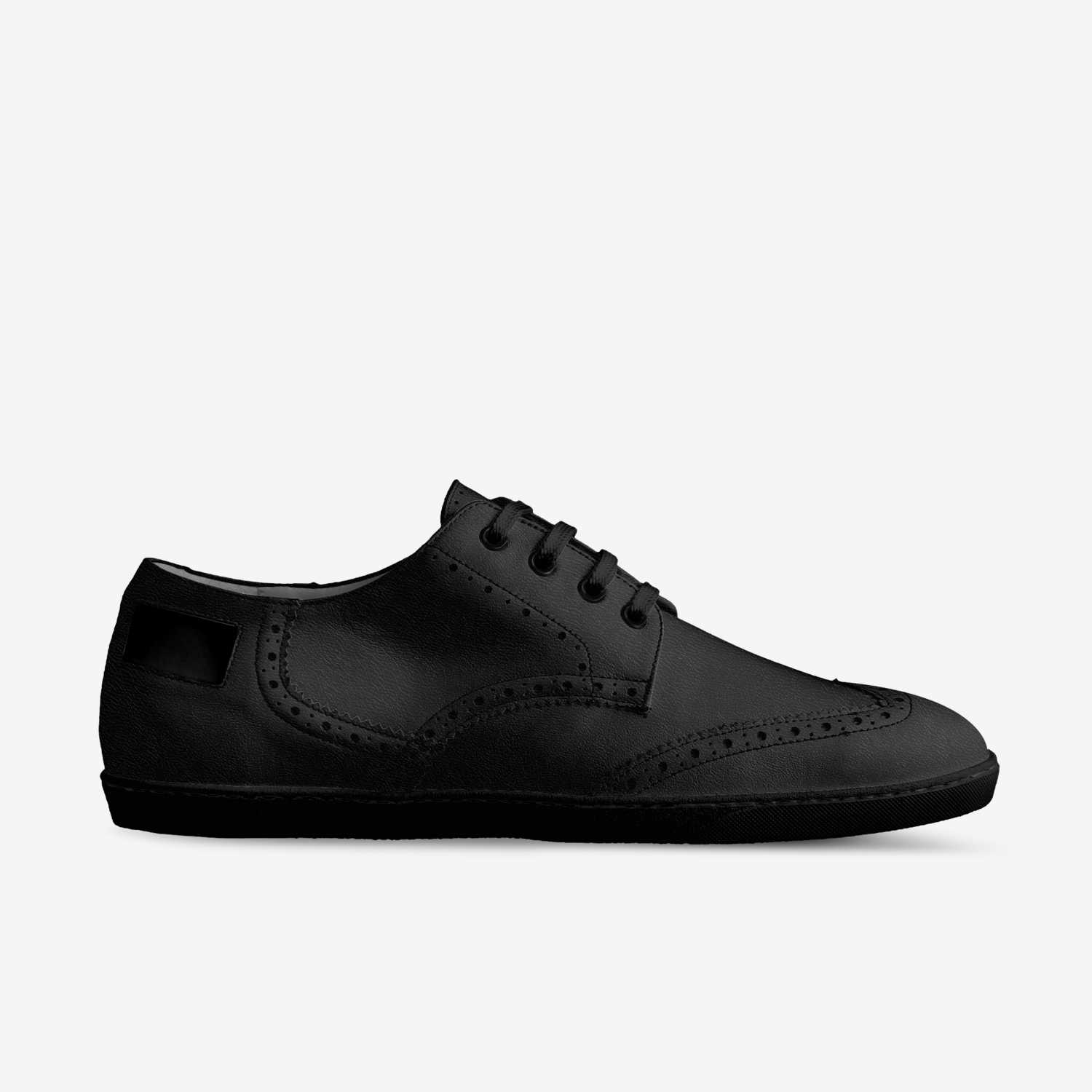 Valco-black-shoes custom made in Italy shoes by Valentin Yarmolatiy | Side view