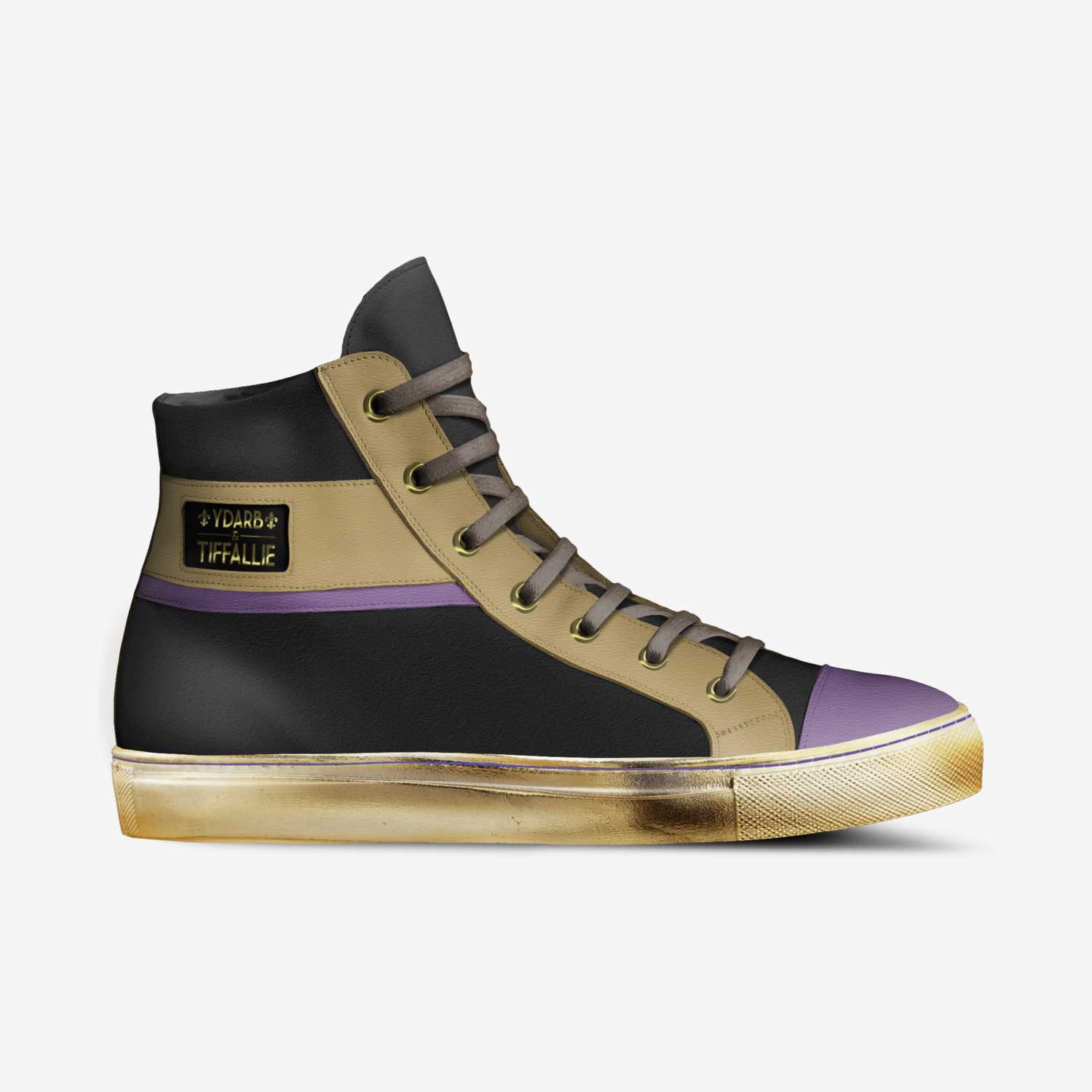 YDARB&TIFFALLIE custom made in Italy shoes by Agency Aliveshoes | Side view