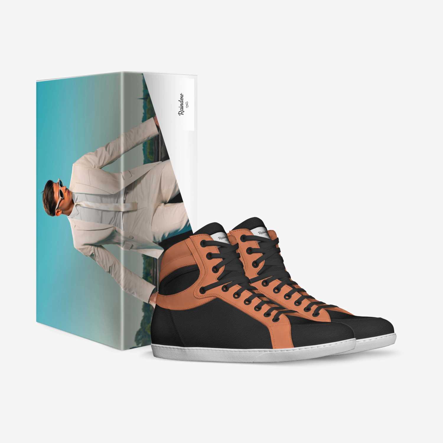 Raindow custom made in Italy shoes by Joshua Canady | Box view