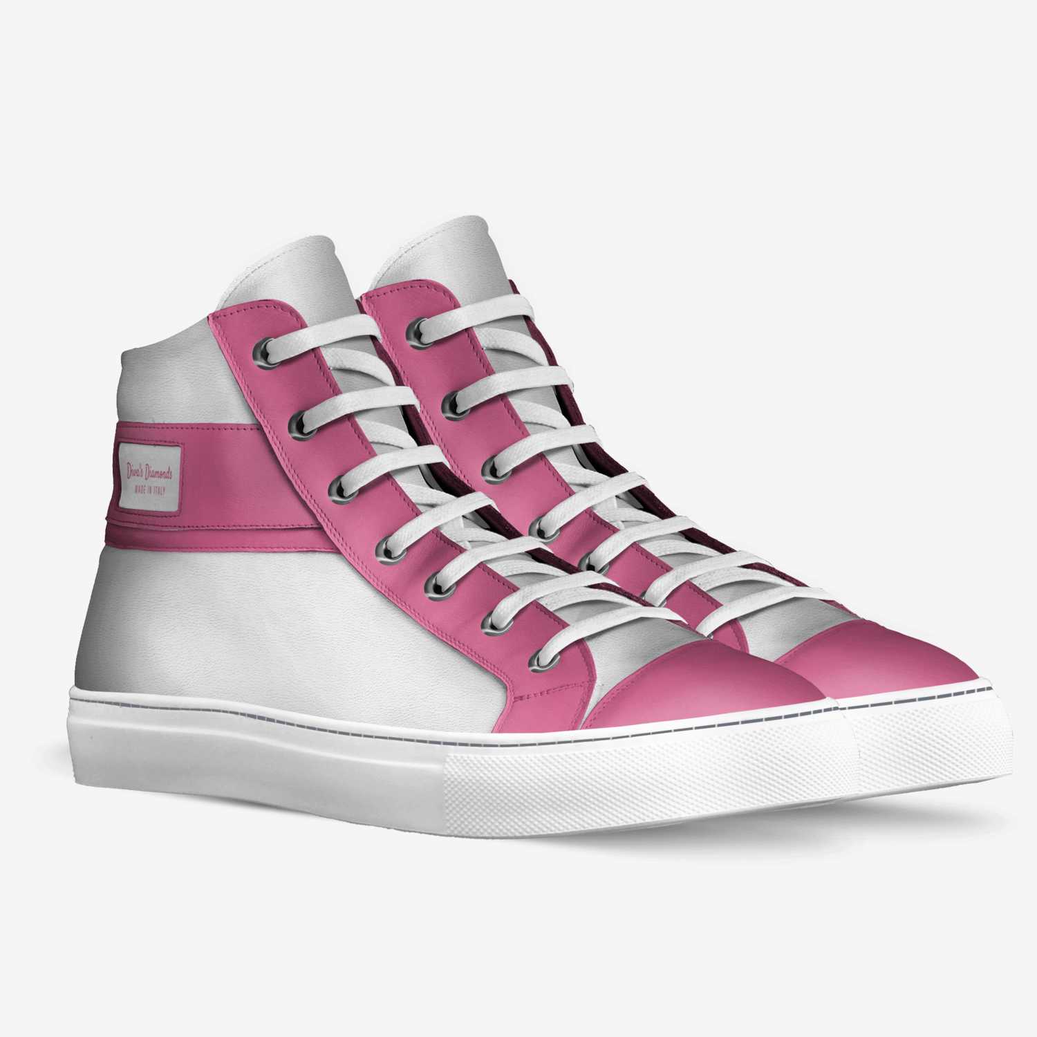 Diva's Diamonds  custom made in Italy shoes by Queen Diva | Double view