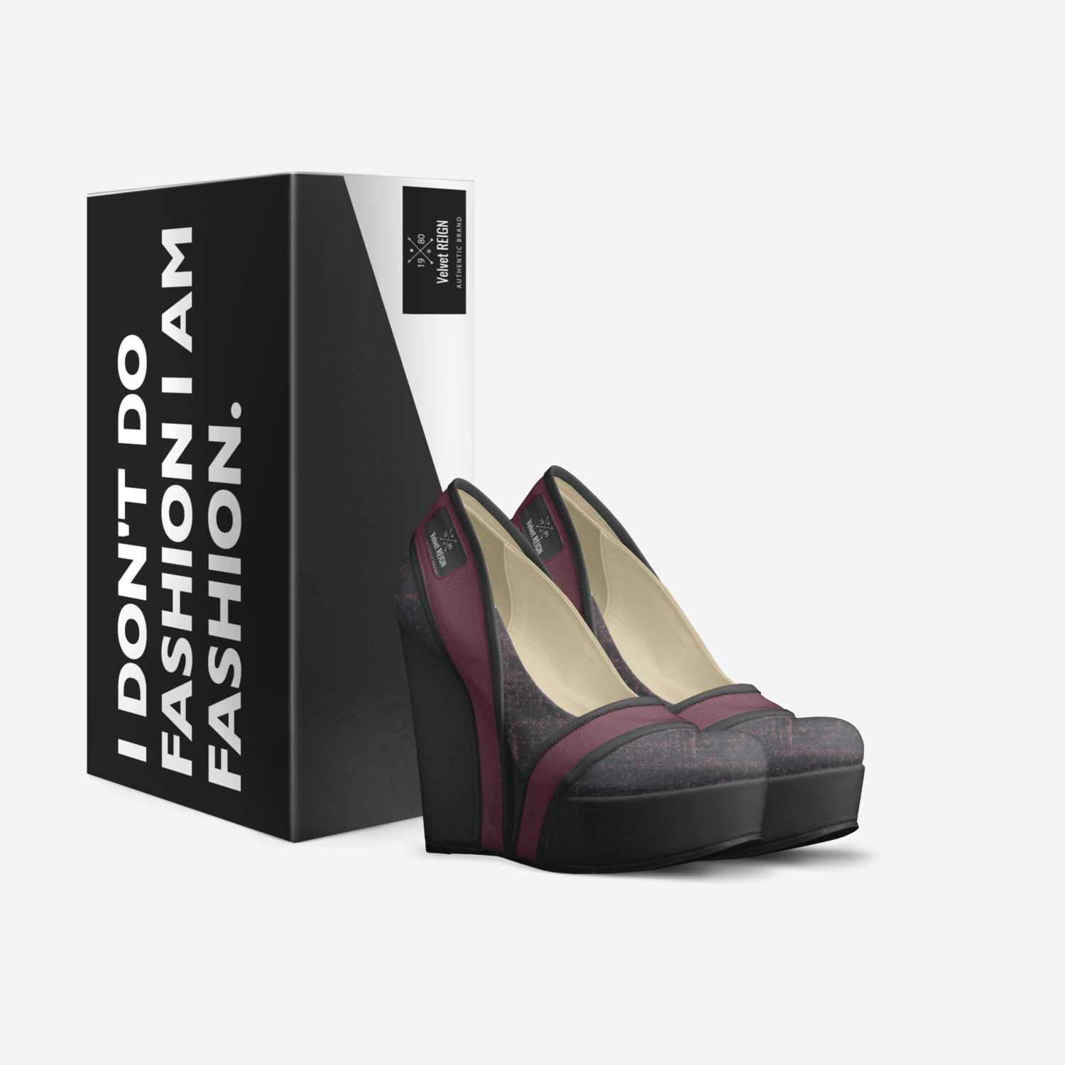 Velvet REIGN custom made in Italy shoes by Shantae Esannason | Box view