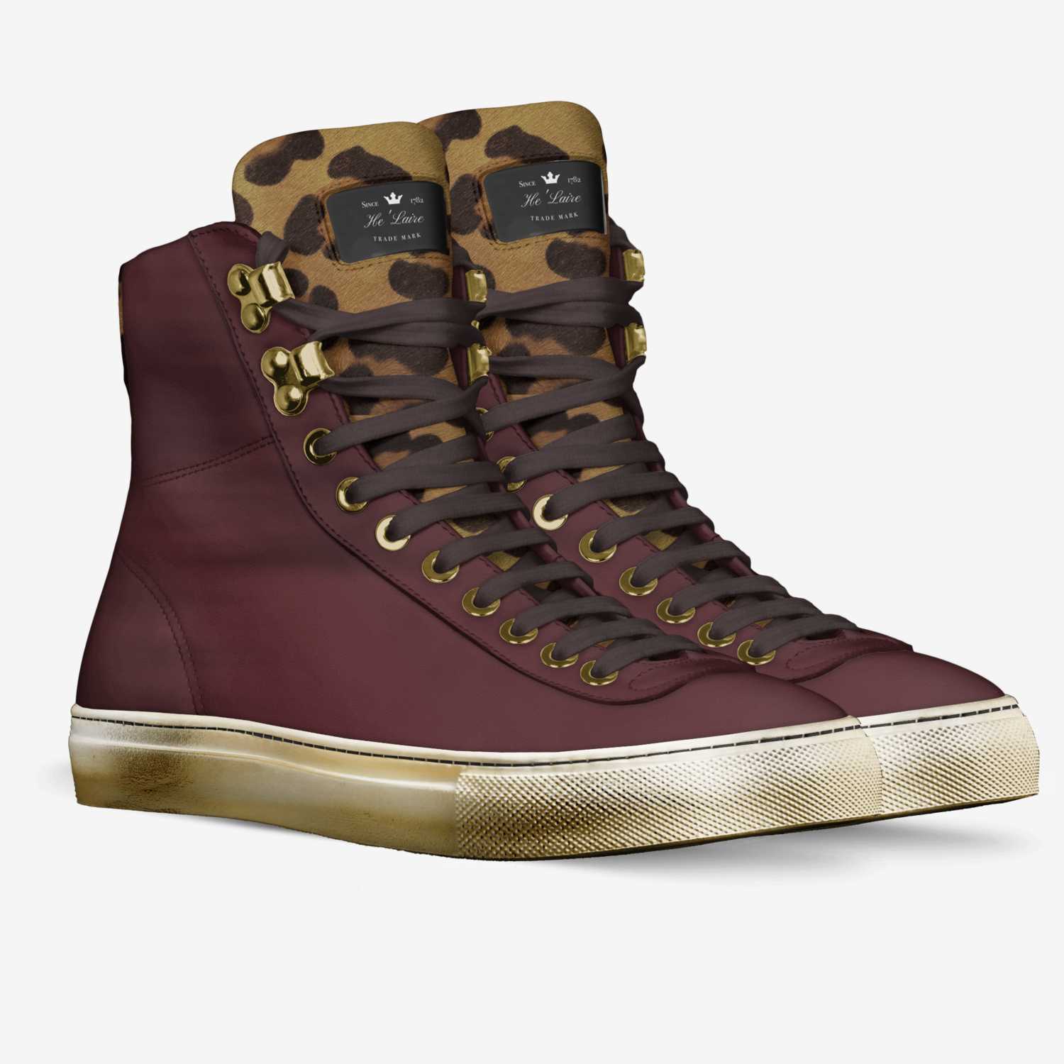 He'Laire custom made in Italy shoes by Tatted Beast | Double view