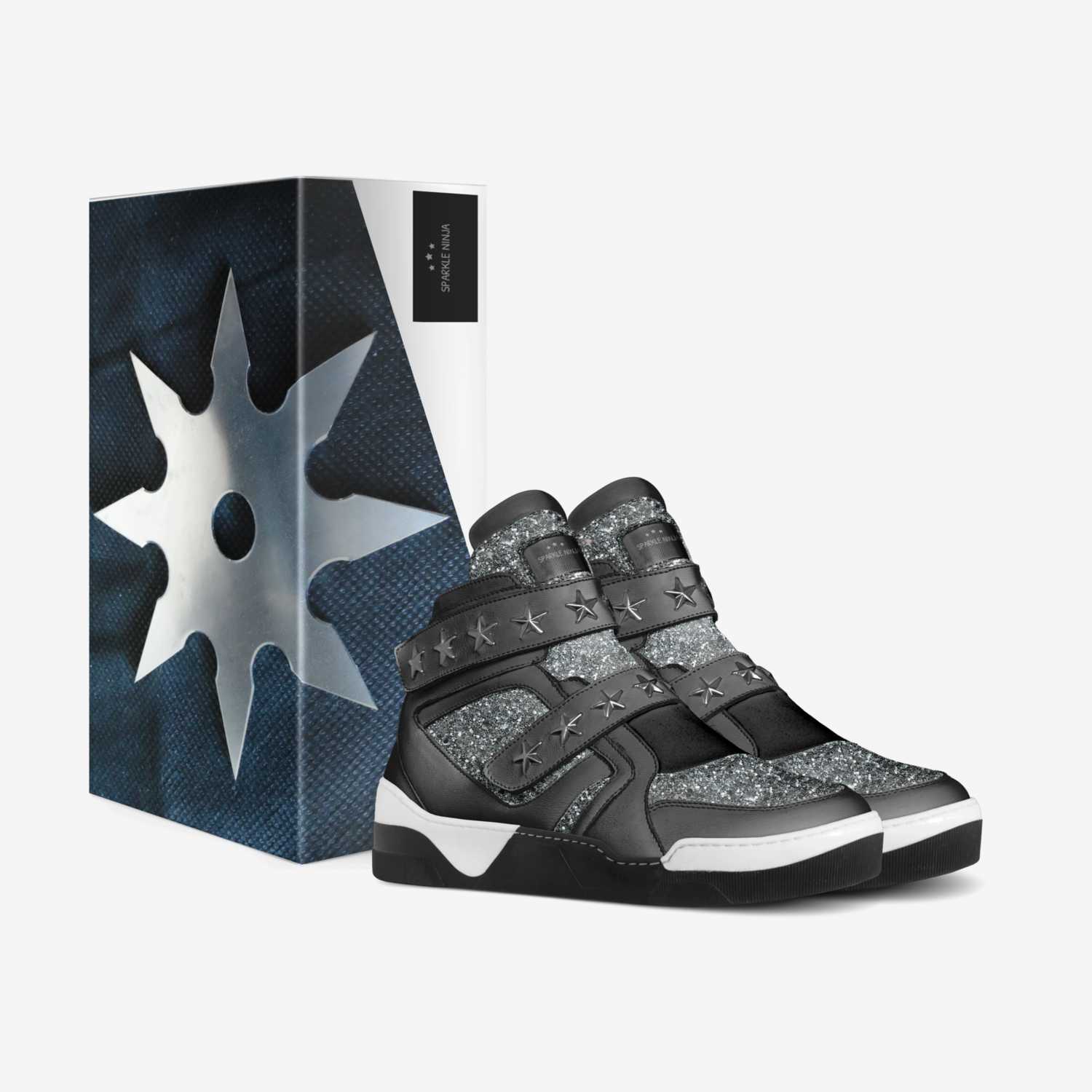 Sparkle Ninja custom made in Italy shoes by Andrew Aquino | Box view