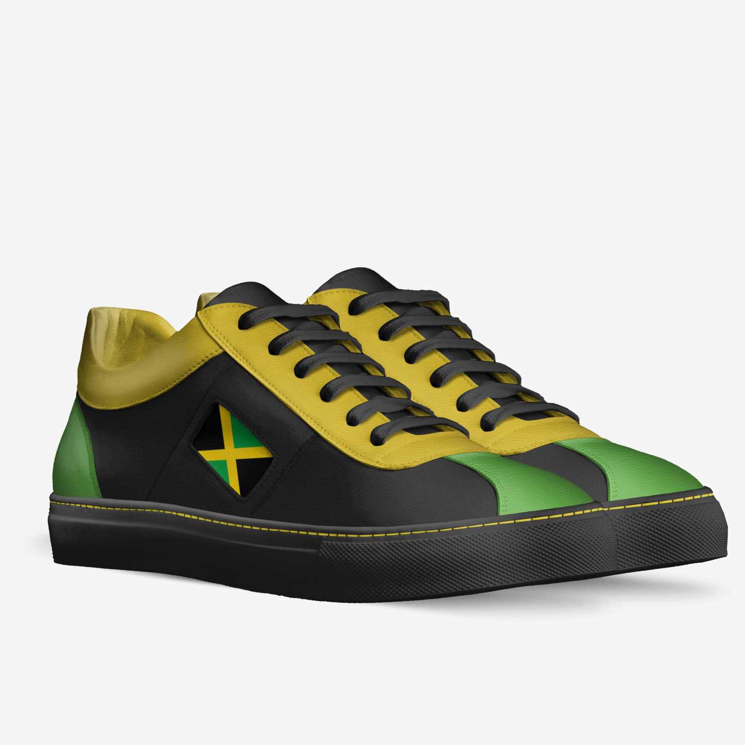 Jamaican walker custom made in Italy shoes by Ja Maxwell | Double view