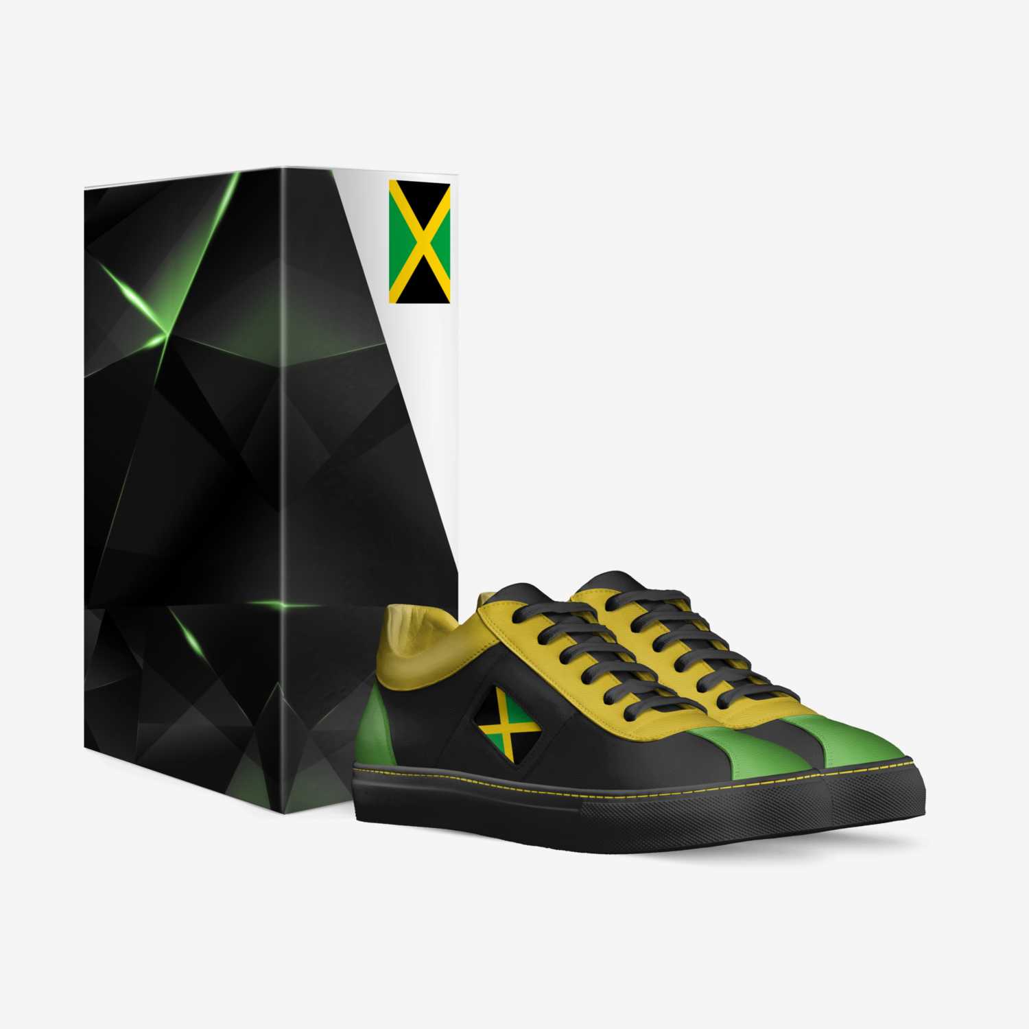 Jamaican walker custom made in Italy shoes by Ja Maxwell | Box view