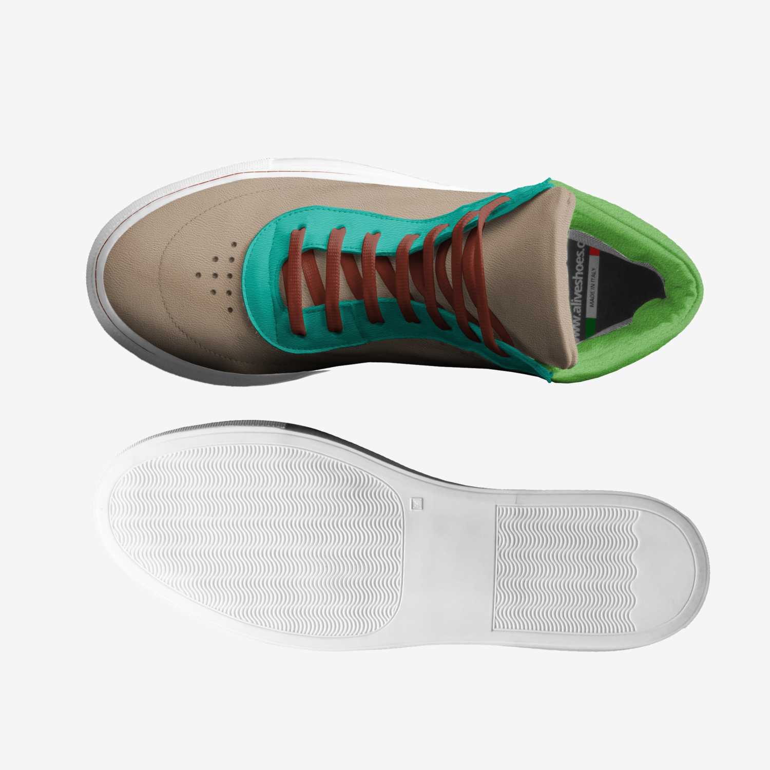 N!Xd KiKs custom made in Italy shoes by Chinita King | Top view