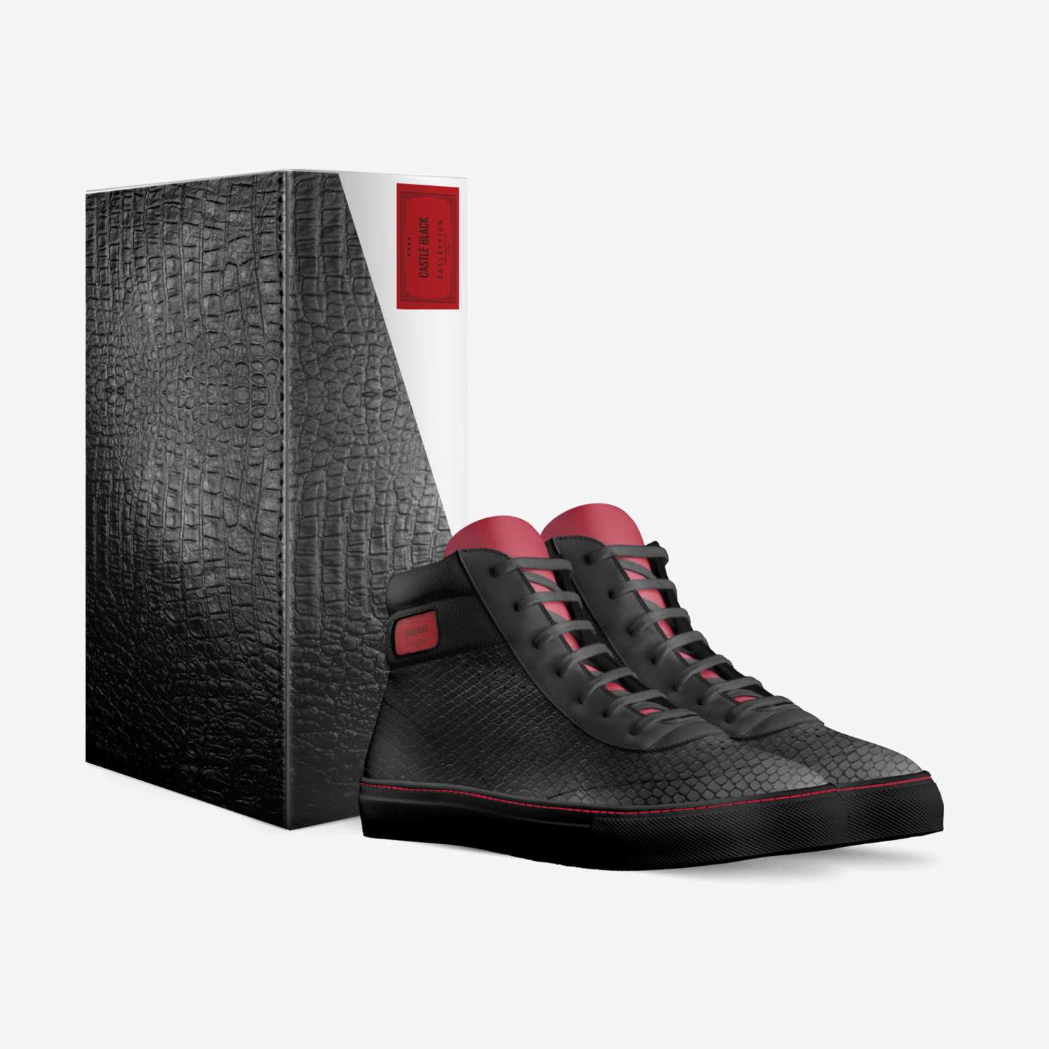Castle Black custom made in Italy shoes by Desjuan Mays | Box view