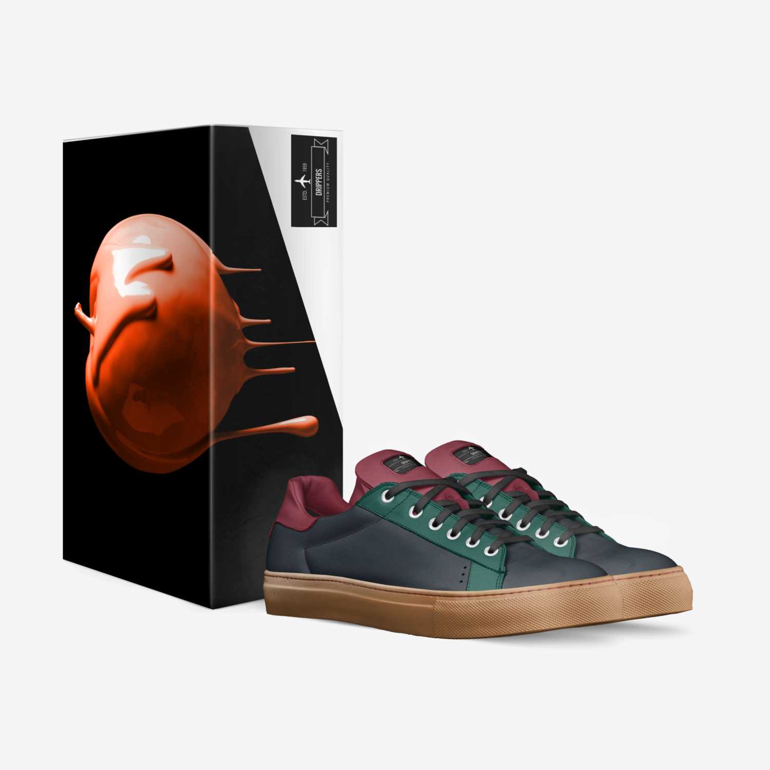 Drippers custom made in Italy shoes by Eric Mcmillian | Box view