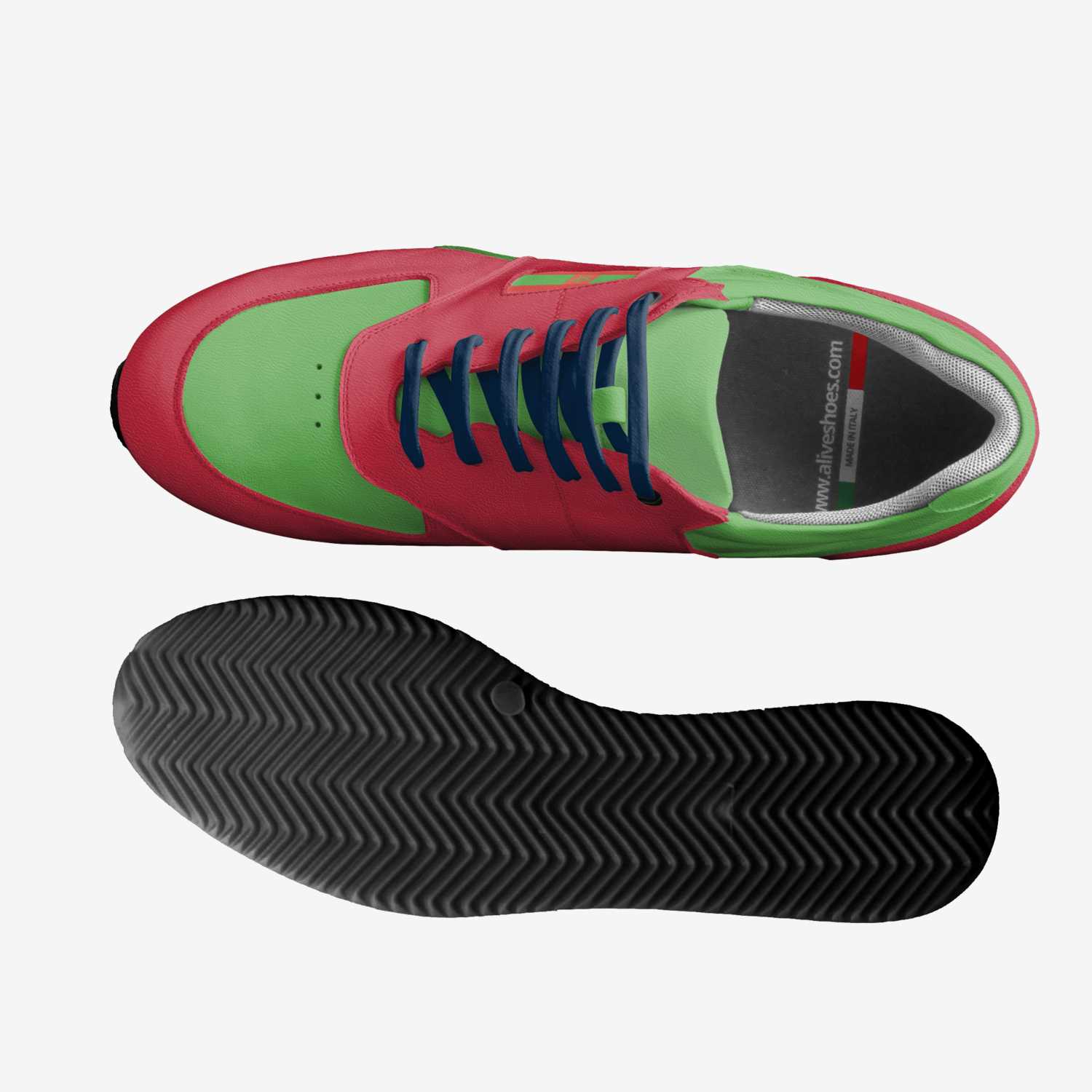 Moab custom made in Italy shoes by Nasir Ma'At-el | Top view