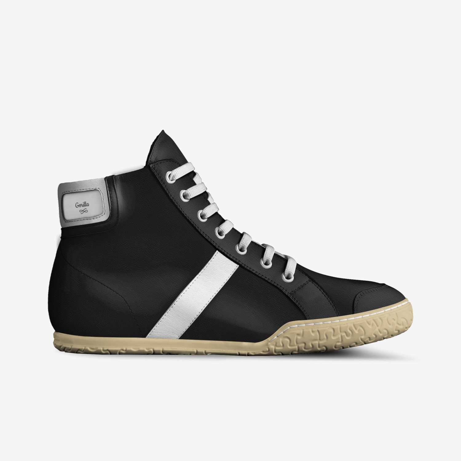 One Stripe custom made in Italy shoes by The Gorilla Shoes | Side view