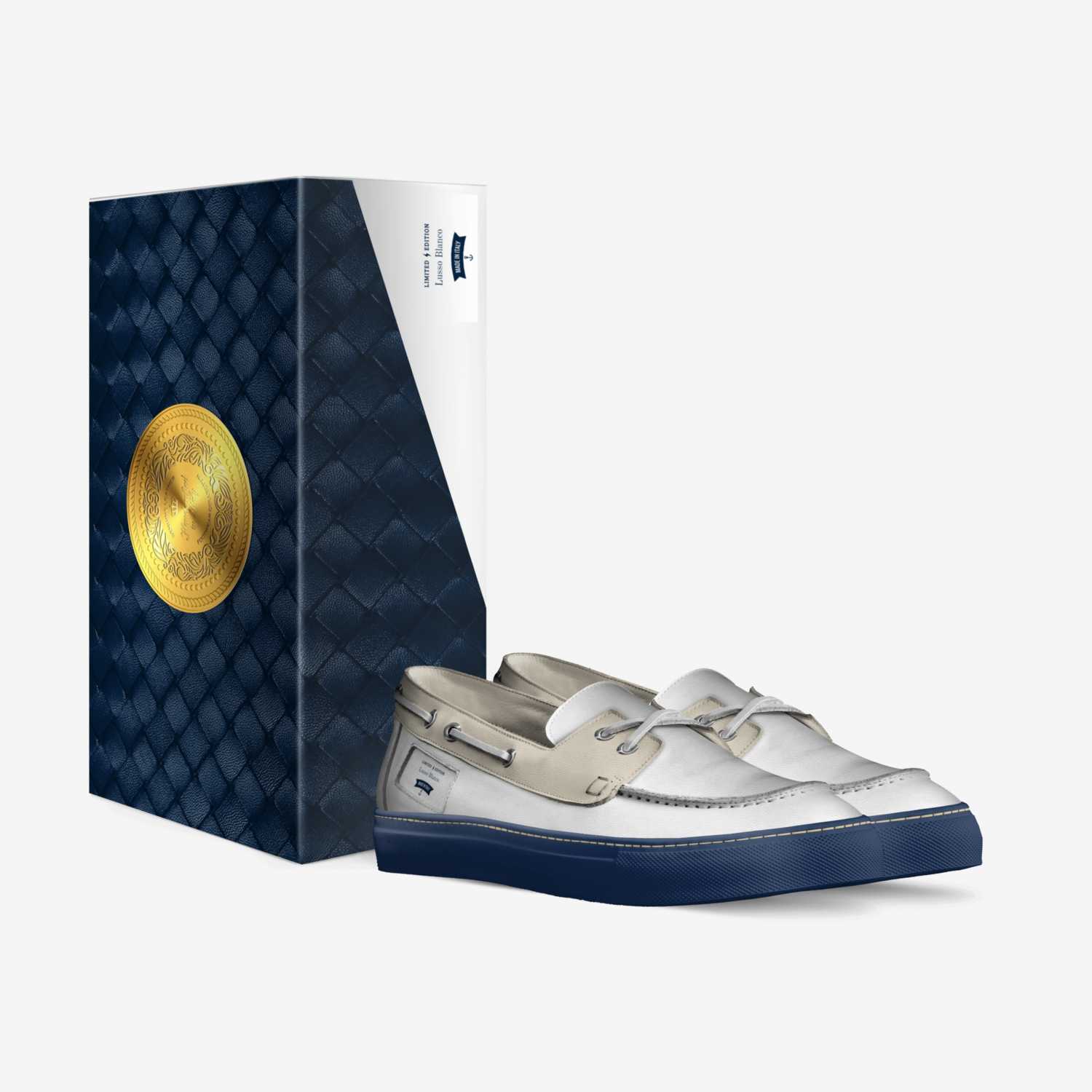 Lusso Blanco custom made in Italy shoes by Lusso Rossi | Box view