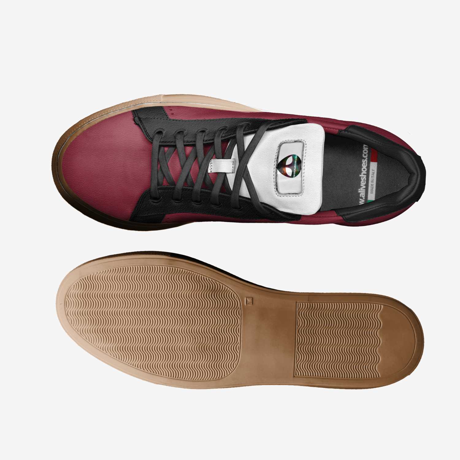 Drip Gods custom made in Italy shoes by Andrew Mcguire | Top view
