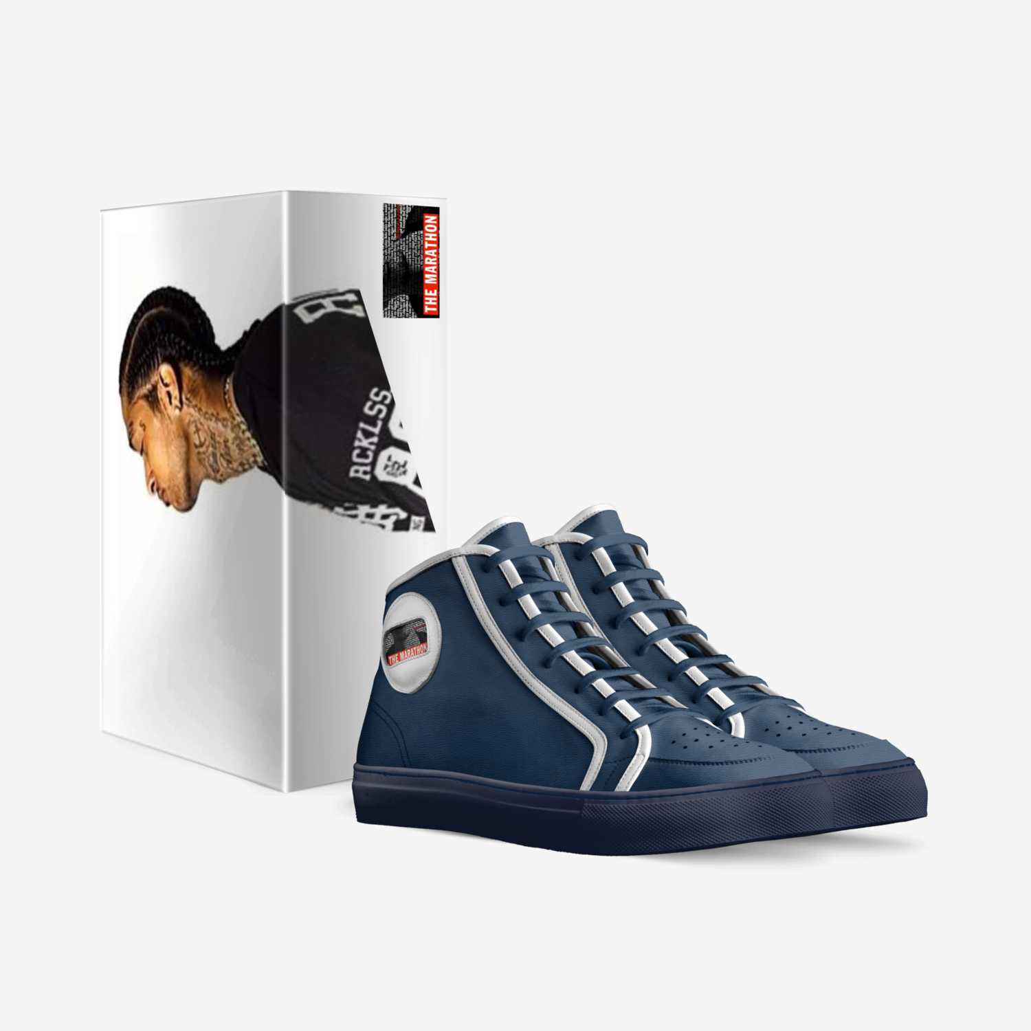 Bluegatchi Hussle custom made in Italy shoes by Braylon Richardson | Box view