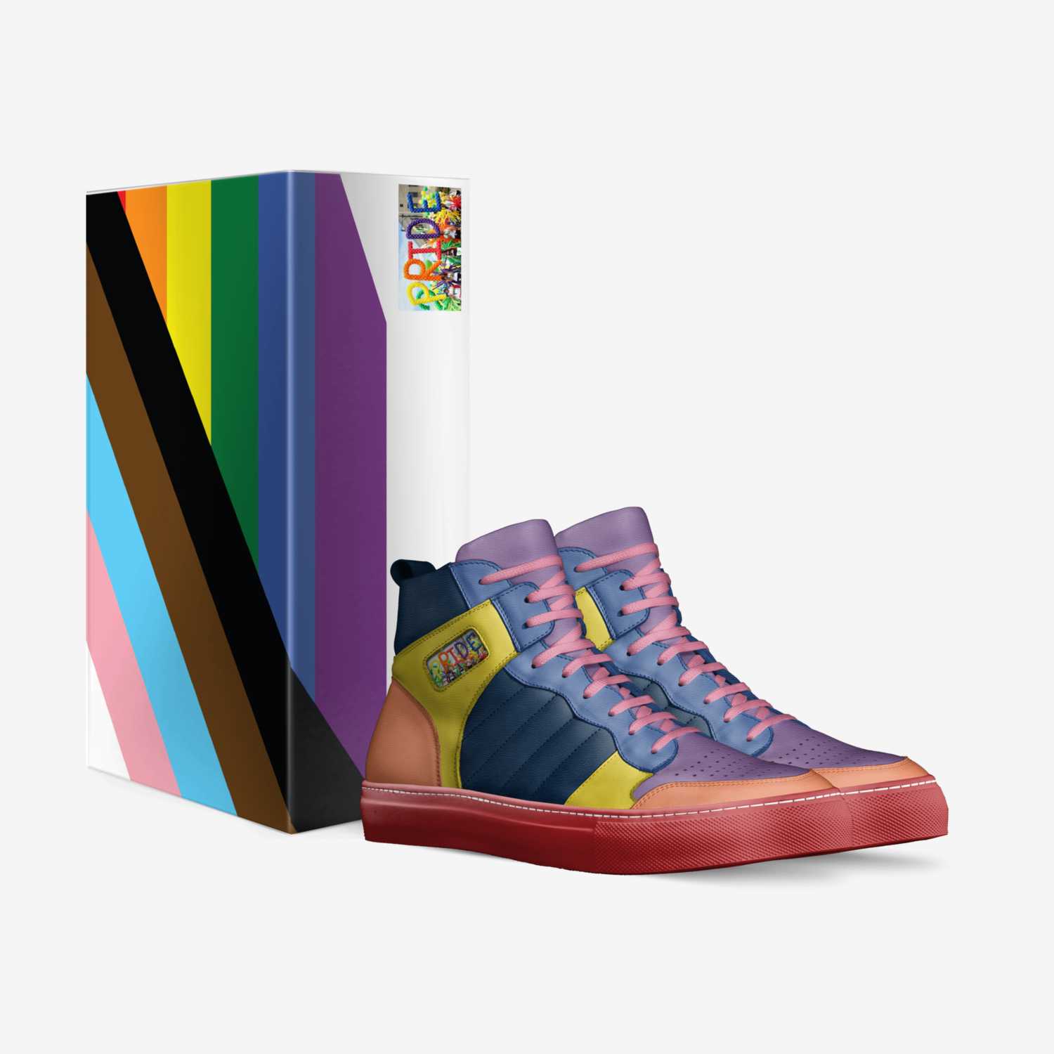Pride W/ A Twist custom made in Italy shoes by Maneesh Chatman | Box view