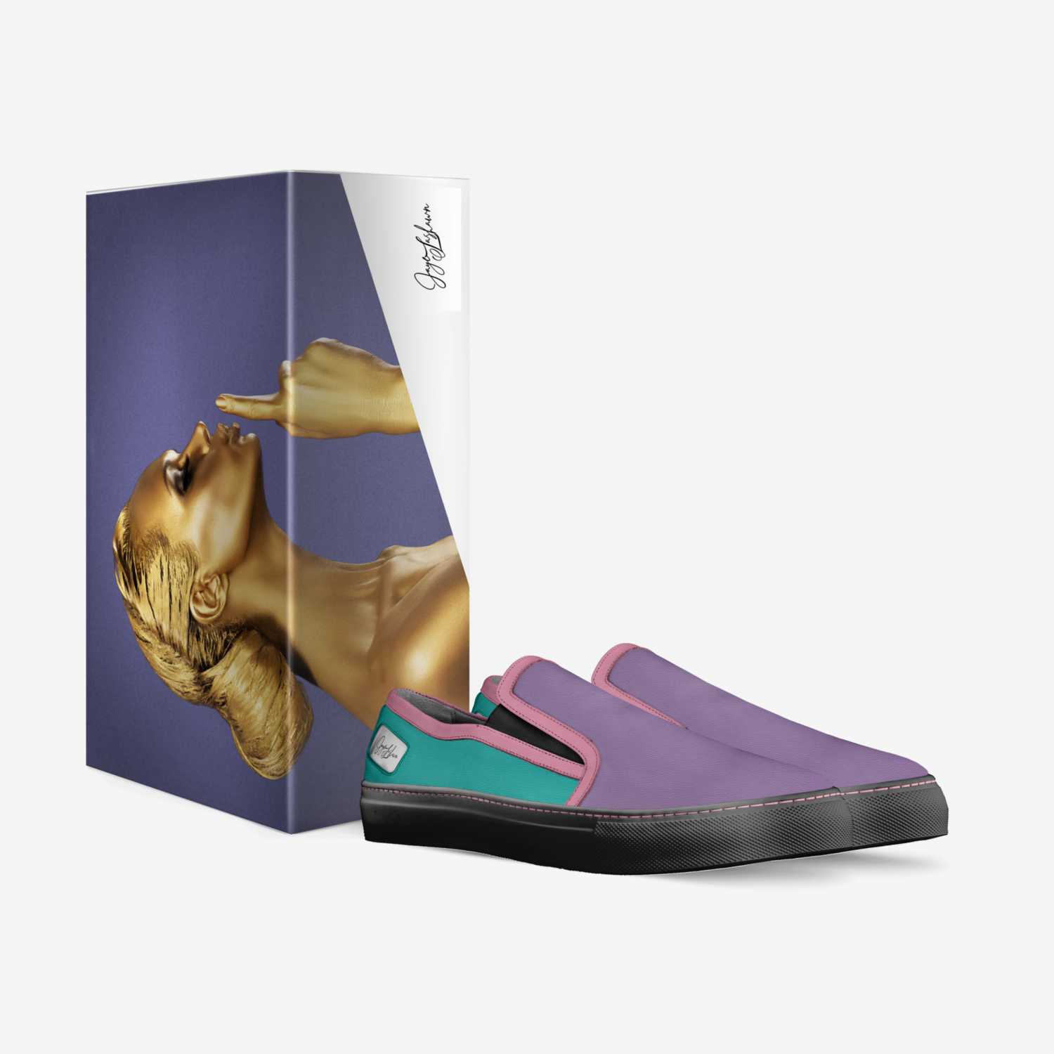 Nefertiti' custom made in Italy shoes by Jaye Lashawn | Box view