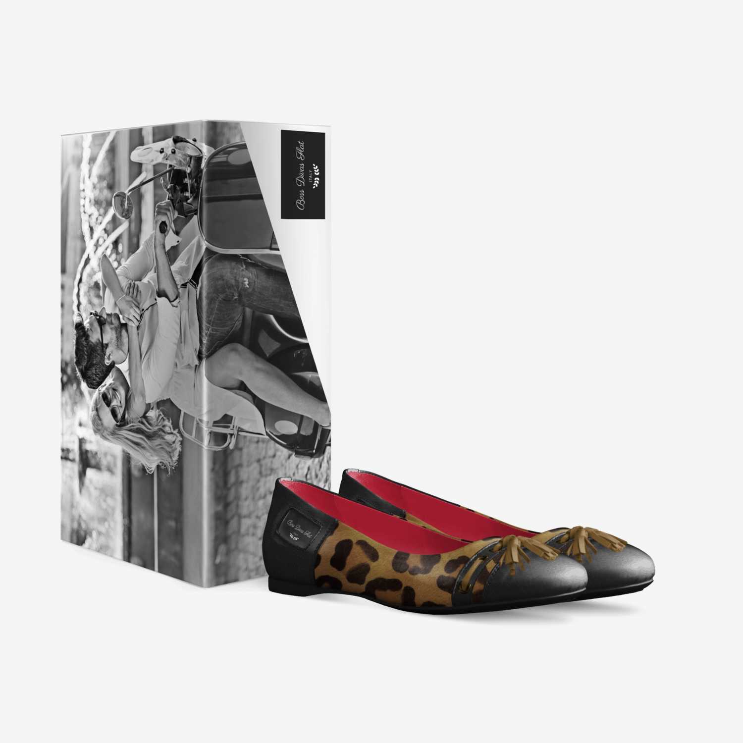 Boss Divas Flat custom made in Italy shoes by Leesa Robinson | Box view