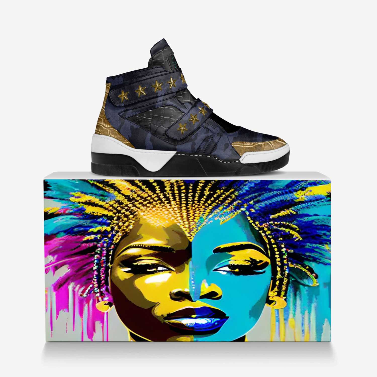 Emperor I custom made in Italy shoes by Stephoñe Braswell | Over box view