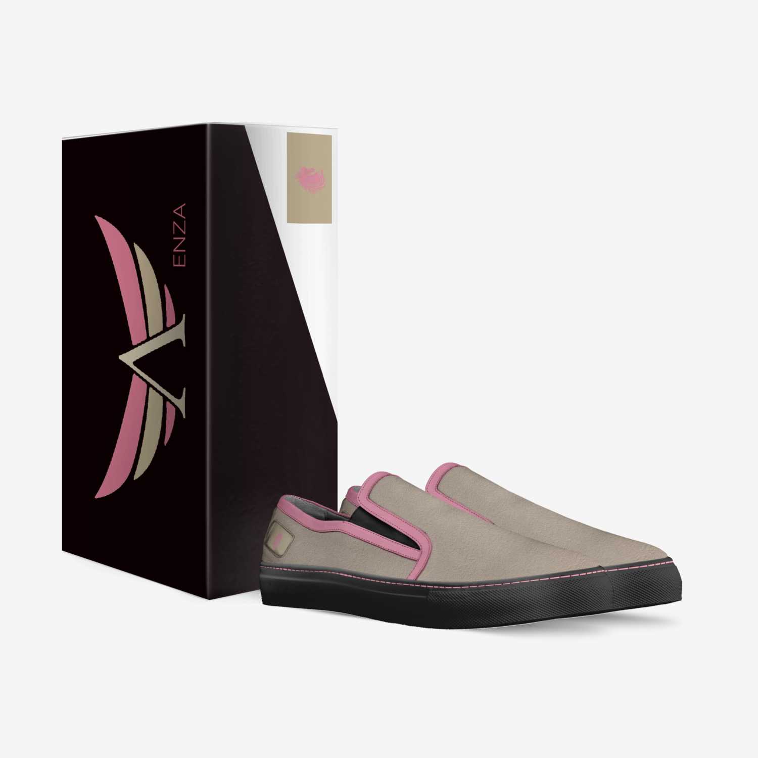 ENZA custom made in Italy shoes by Arkaidian Black | Box view