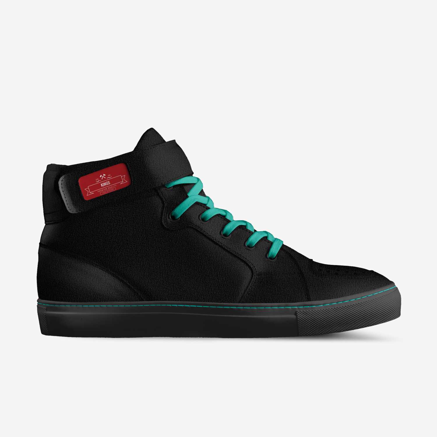 black ice custom made in Italy shoes by Zentaye Zentaye02 | Side view