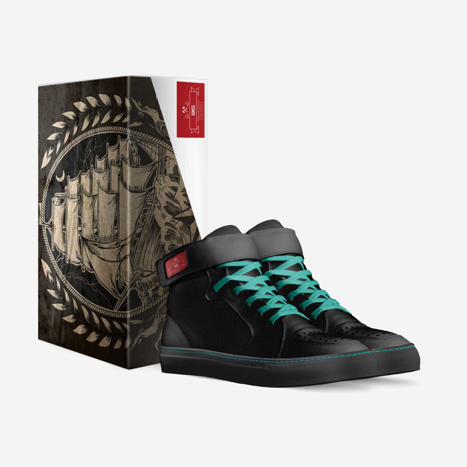 black ice custom made in Italy shoes by Zentaye Zentaye02 | Box view