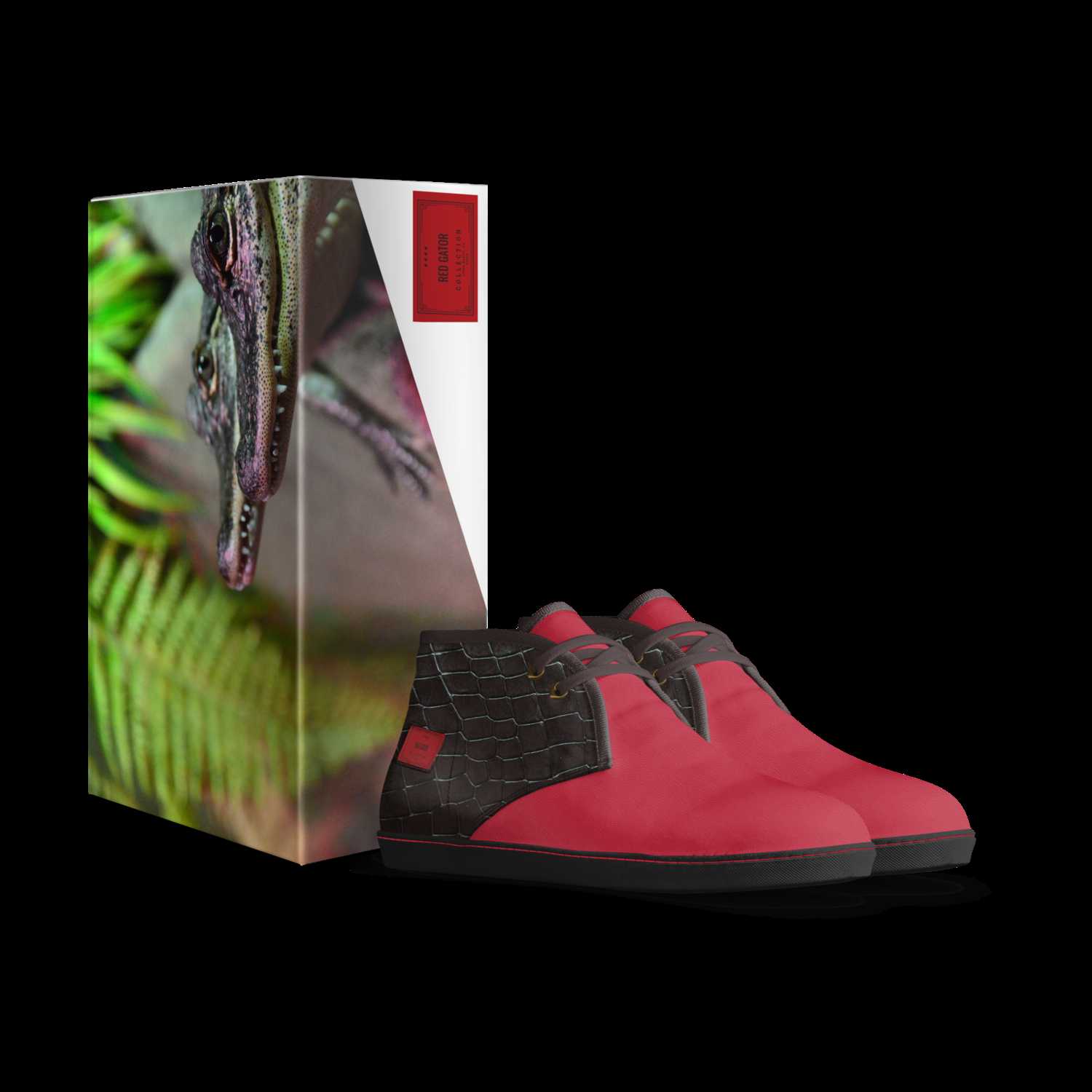 Red discount gator shoes