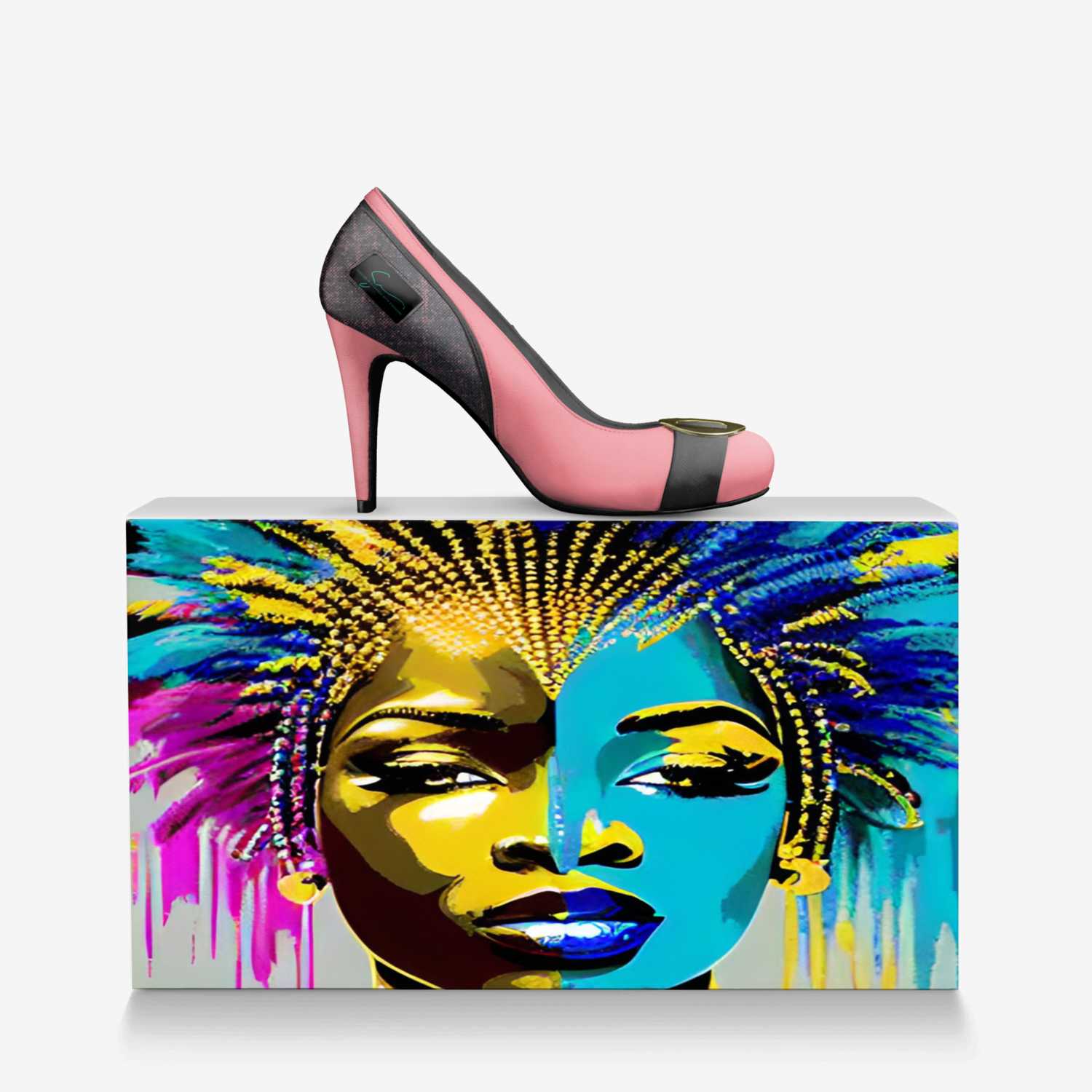 Opulence I custom made in Italy shoes by Stephoñe Braswell | Over box view