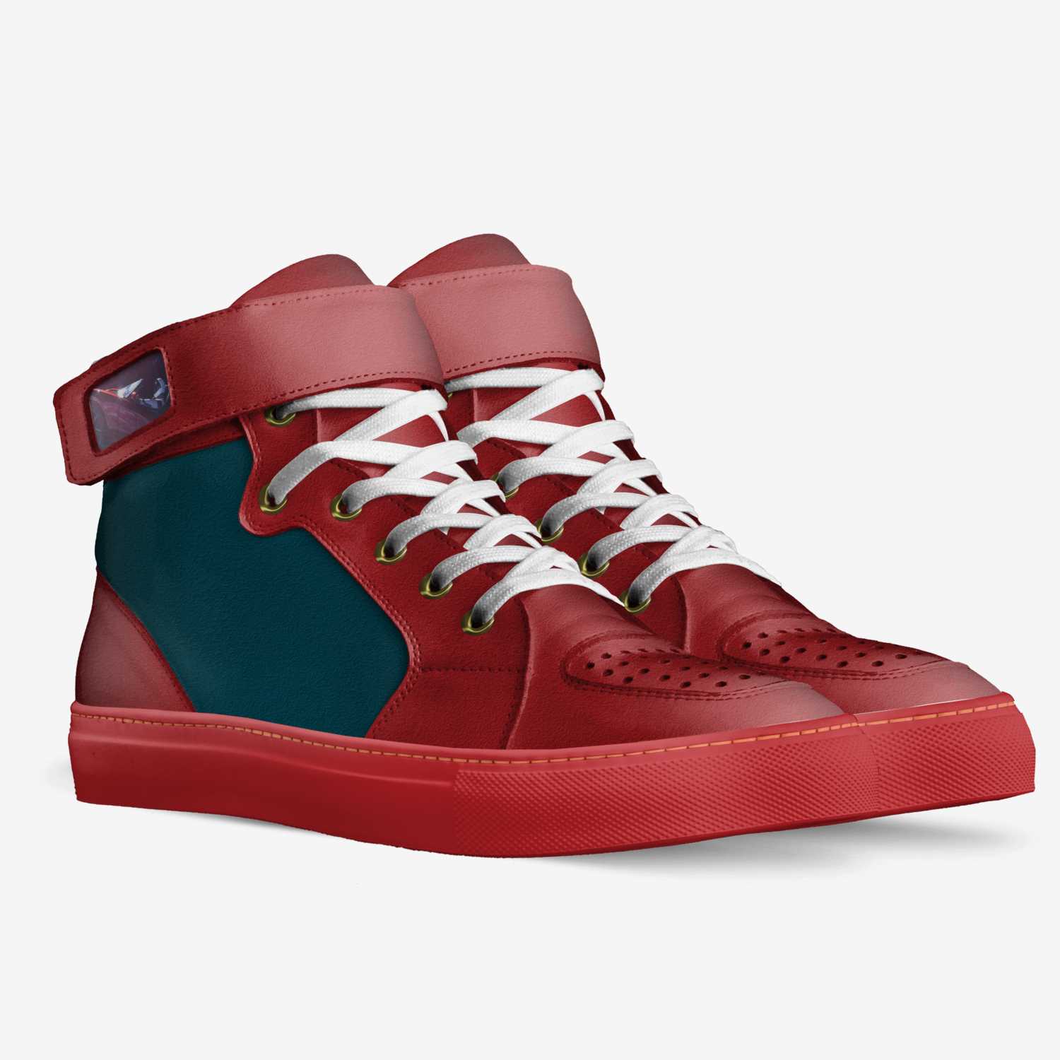 Sneaker X custom made in Italy shoes by Quintney Williams | Double view
