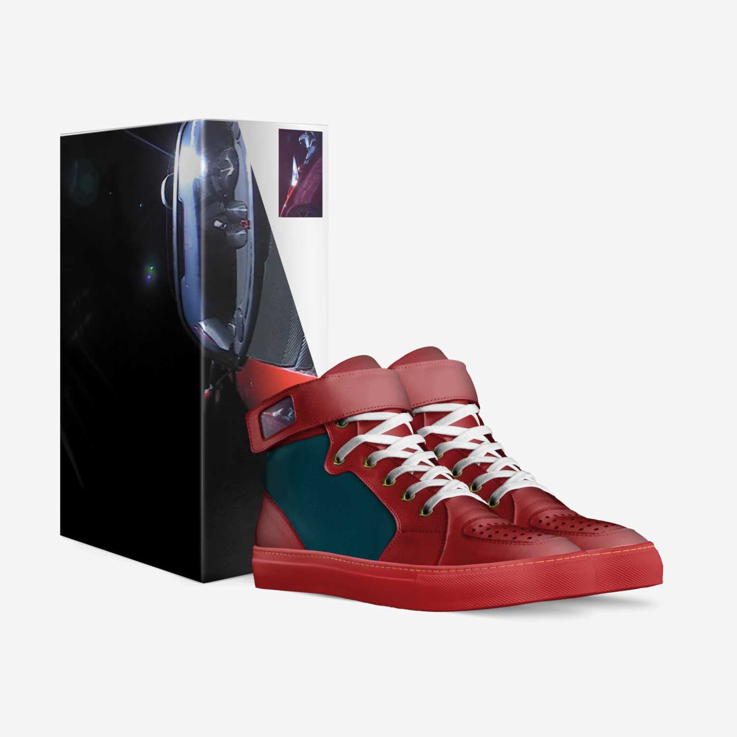 Sneaker X custom made in Italy shoes by Quintney Williams | Box view
