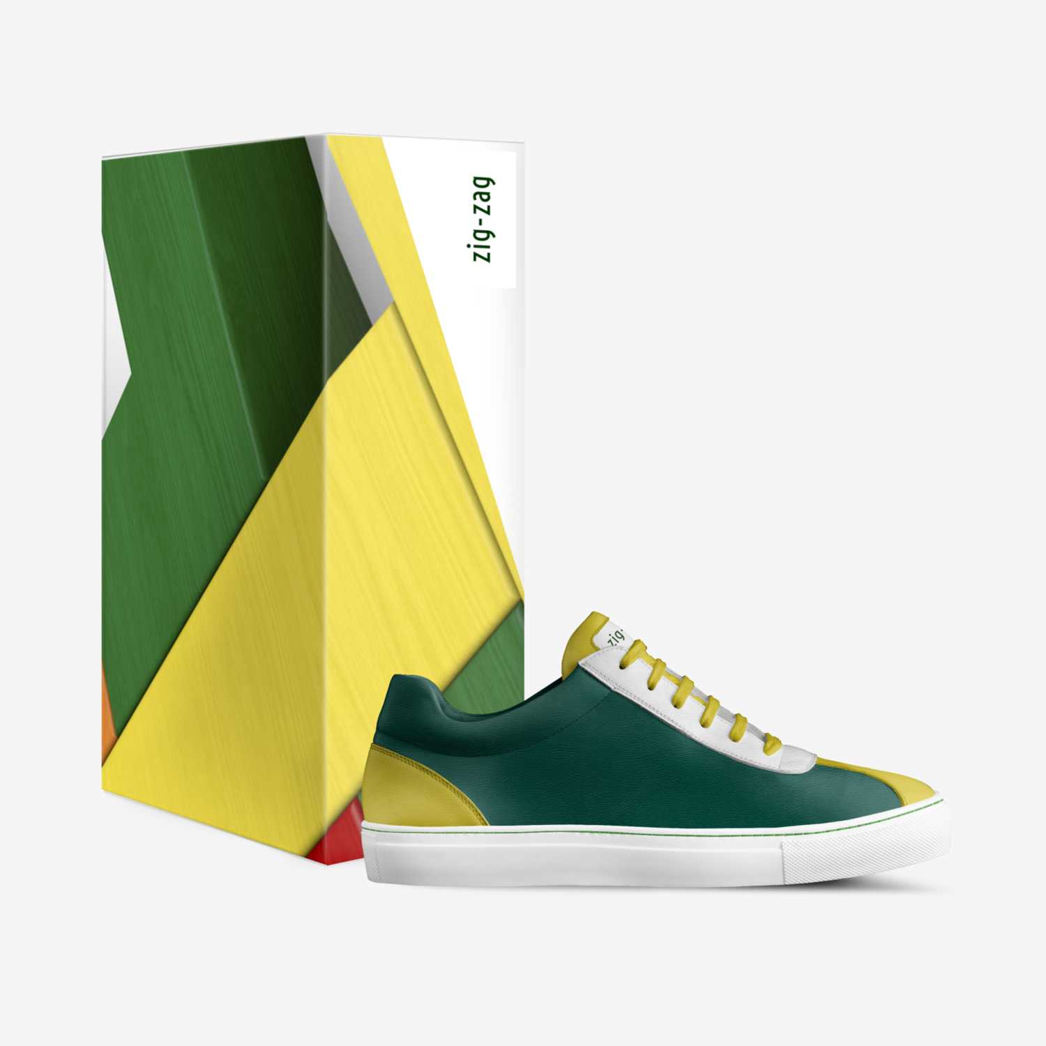 zig-zag custom made in Italy shoes by Nevena Tri | Box view