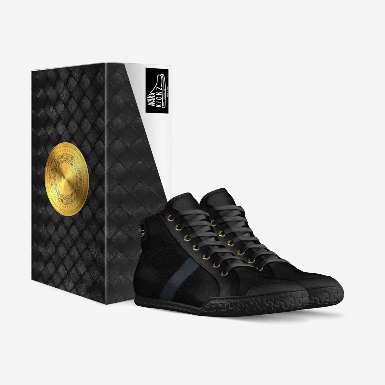 WakaKickz CSB1 custom made in Italy shoes by Tunde Olanipekun | Box view