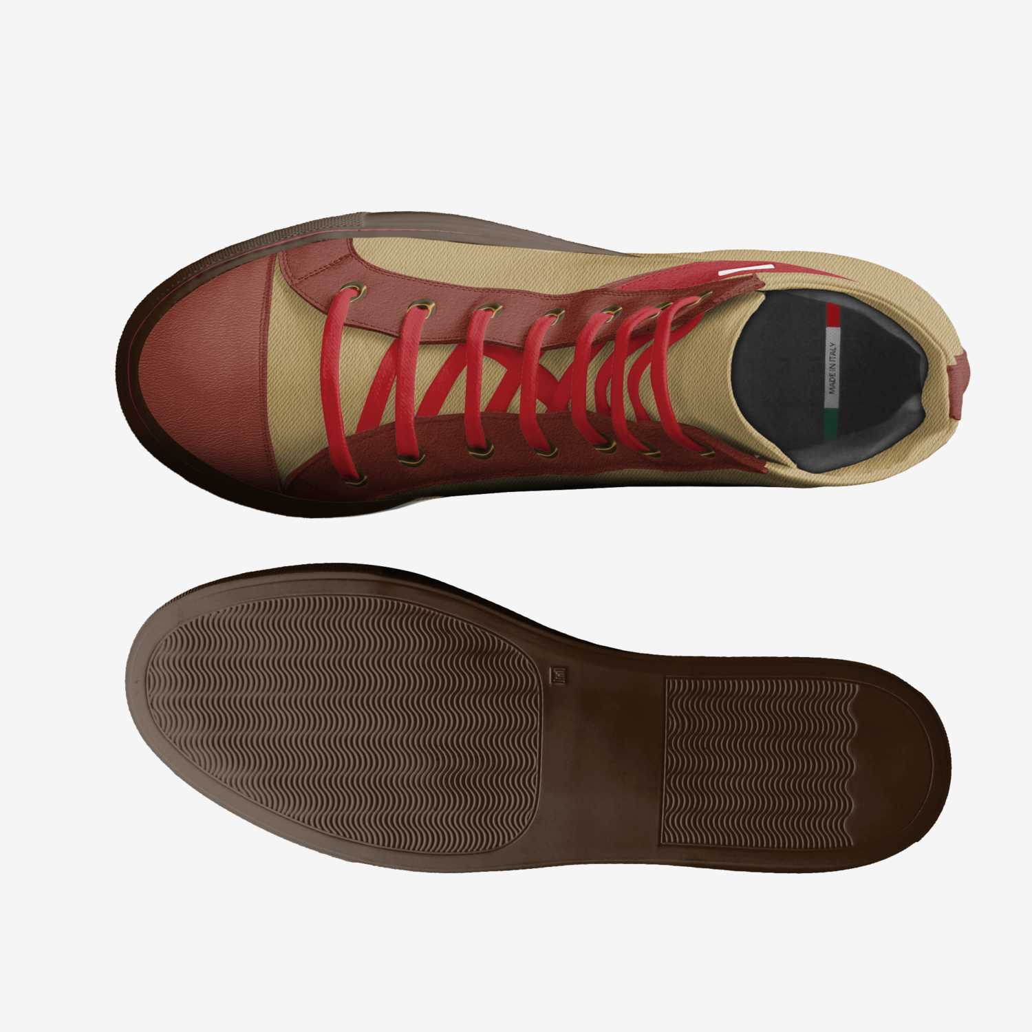 Gelato custom made in Italy shoes by Naketia Johnson | Top view