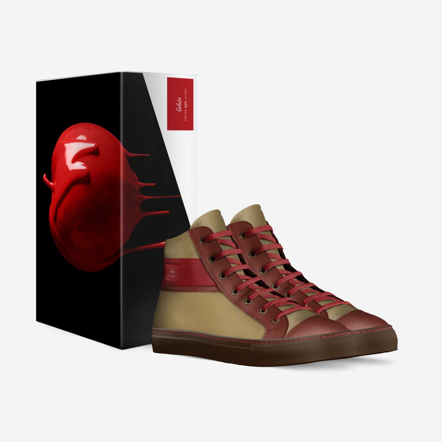 Gelato custom made in Italy shoes by Naketia Johnson | Box view