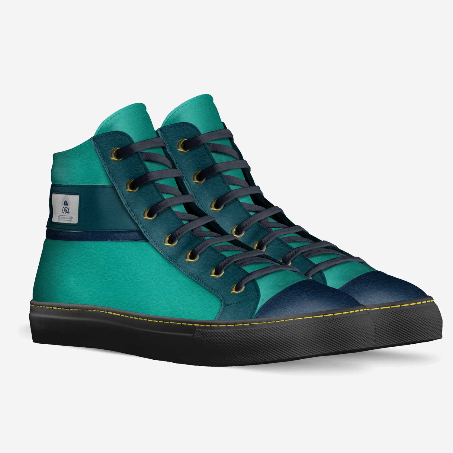 OBX custom made in Italy shoes by Olahshia Brown | Double view
