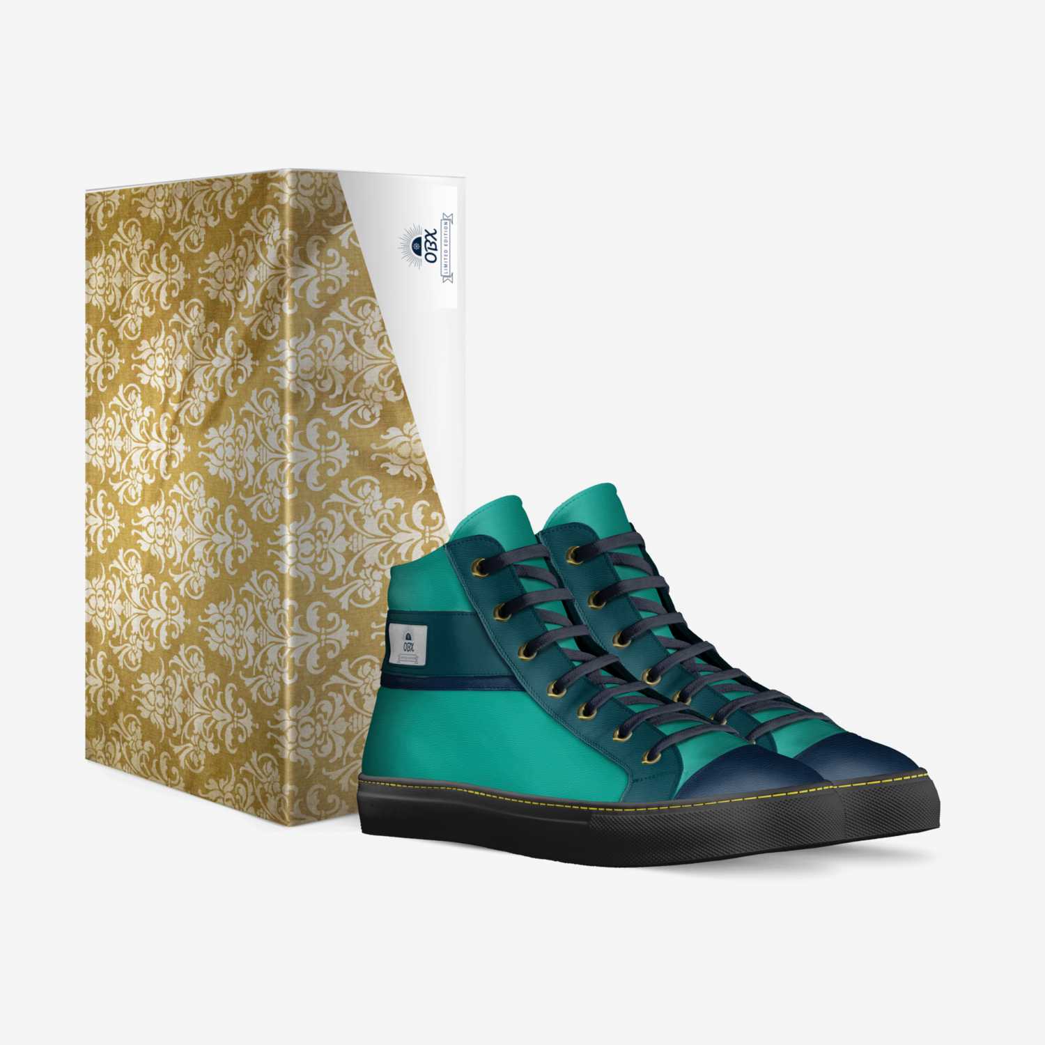 OBX custom made in Italy shoes by Olahshia Brown | Box view